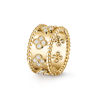 国内発送【VanCleef＆Arpels】Vintage Alhambra ギヨシェ リング Van Cleef & Arpels Vintage Alhambra Guilloché 18K yellow