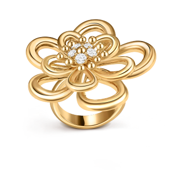 VCARPME300 - Flowerlace ring