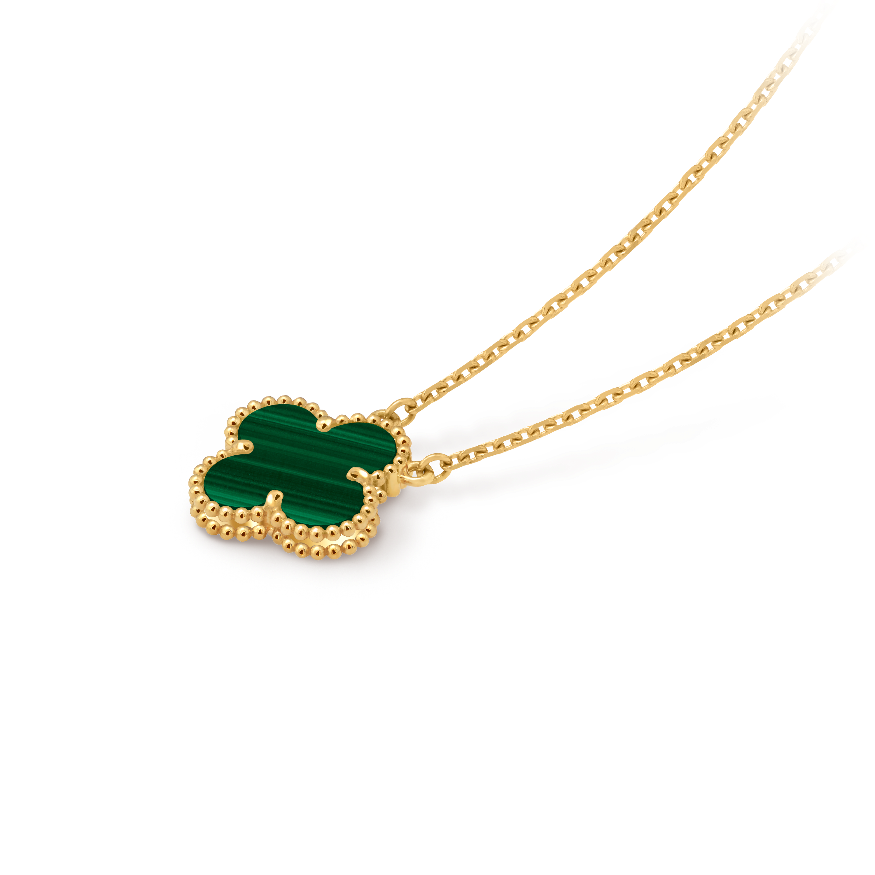 Vintage Alhambra吊坠18K黄金, 孔雀石_梵克雅宝_Van Cleef & Arpels