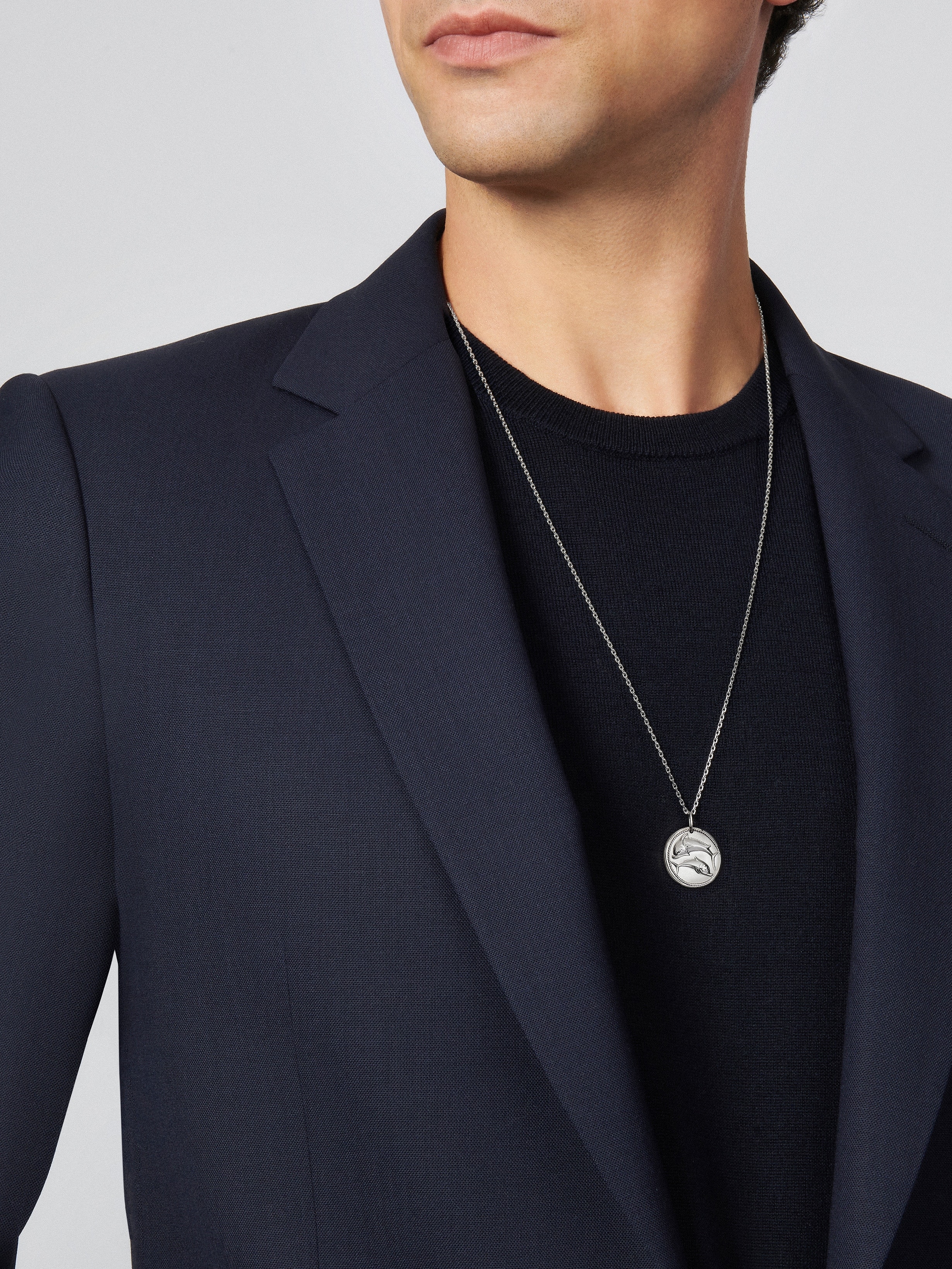 Zodiaque medal Piscium (Pisces), 18K white gold, Worn Alternative, Jewelry Pendent - Van Cleef & Arpels