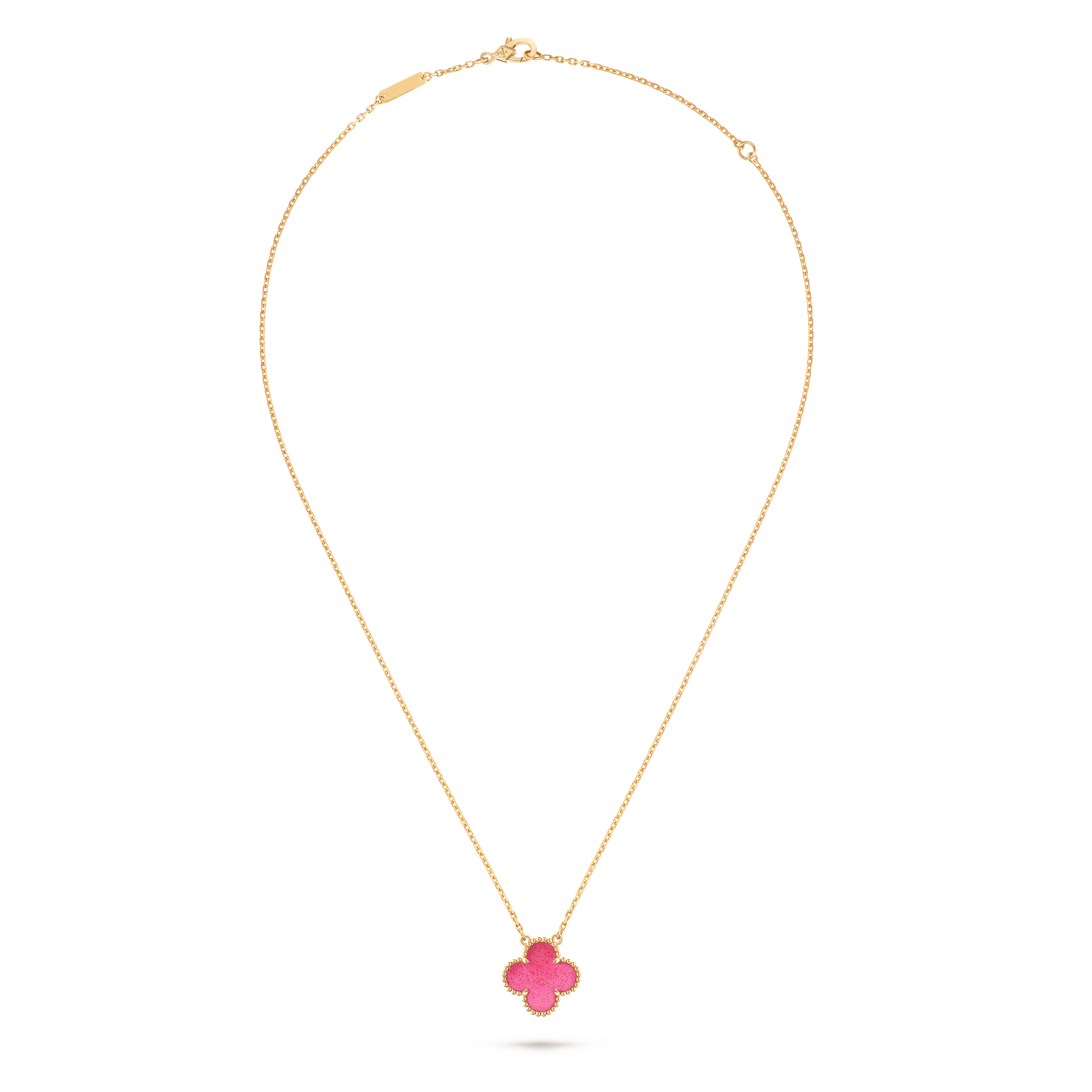 Vintage Alhambra吊坠, 18K黄金, Front, Jewelry Pendent_梵克雅宝_Van Cleef & Arpels