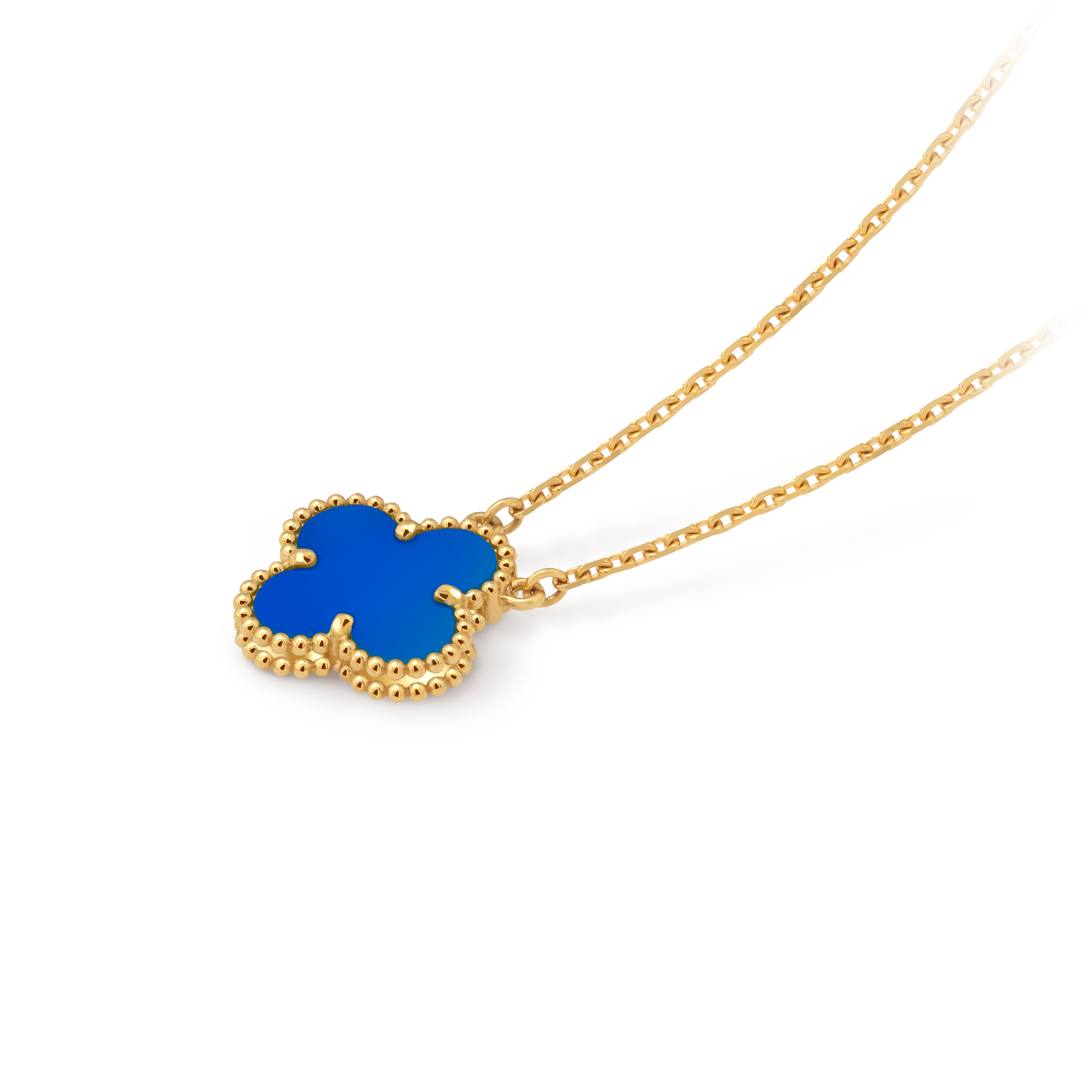 Two Butterfly pendant 18K white gold, Diamond- Van Cleef