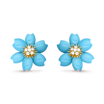 VCARD02500 - Rose de Noël耳环，小号款式