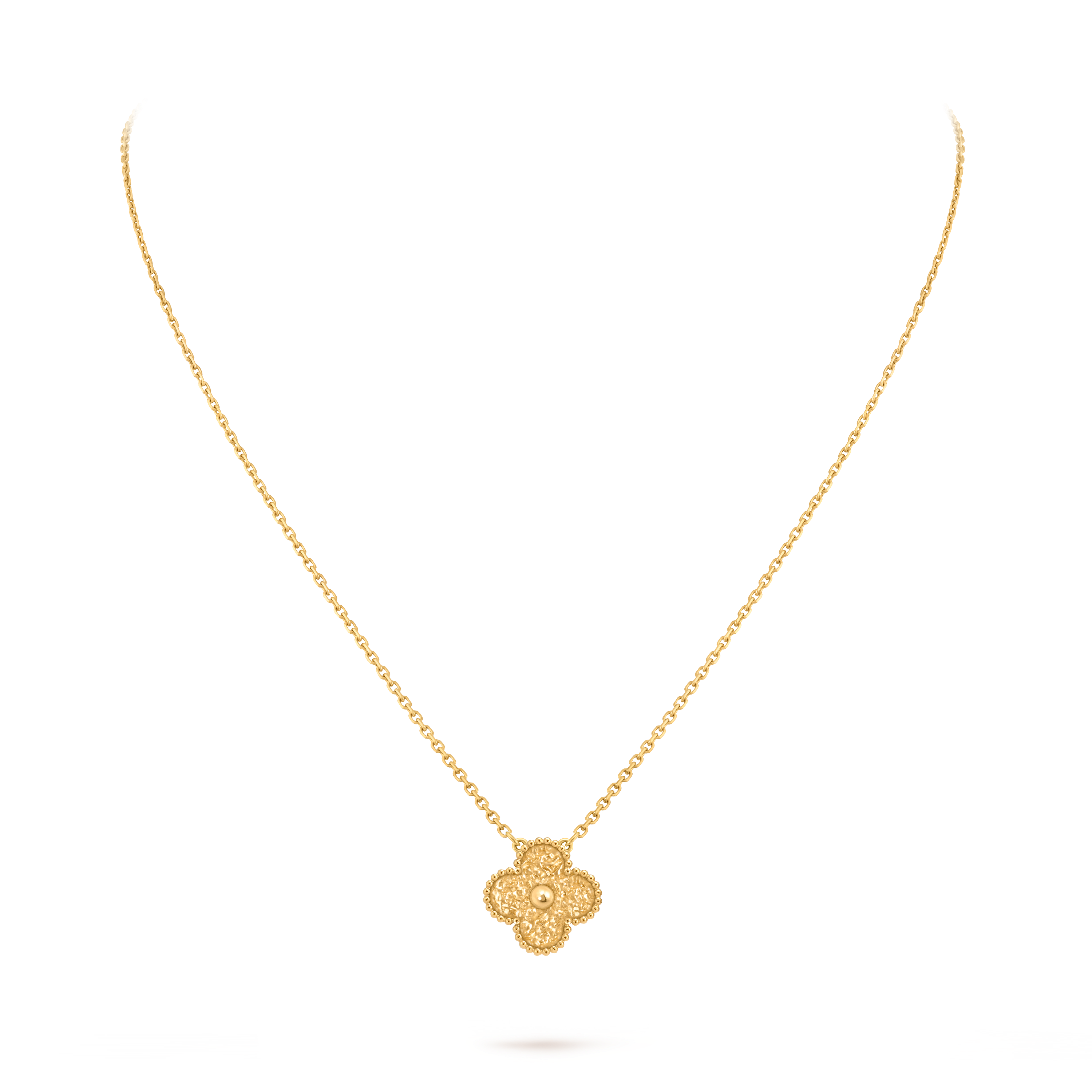 Vintage Alhambra pendant 18K yellow gold- Van Cleef & Arpels