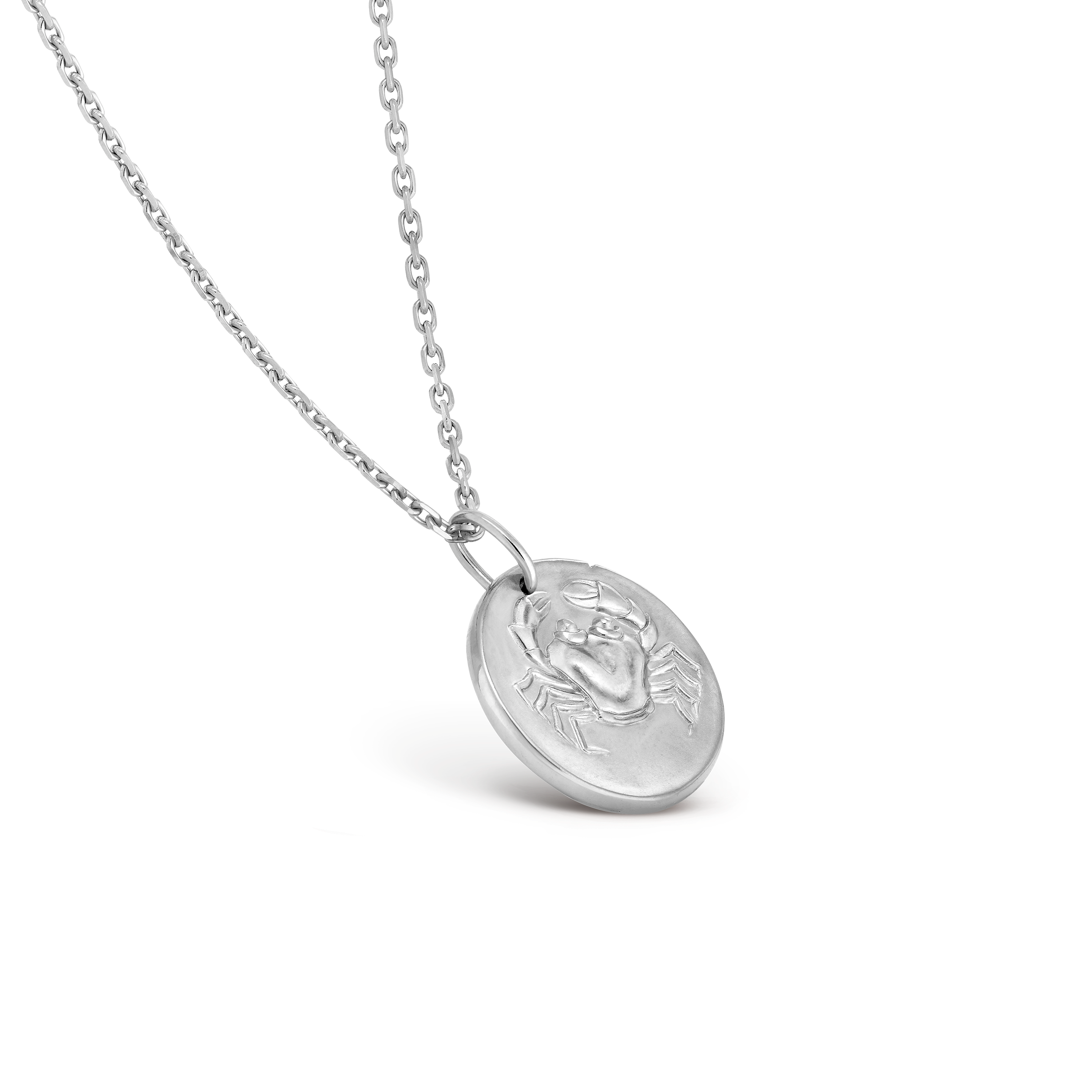 Zodiaque medal Cancri (Cancer), 18K white gold, Three Fourth, Jewelry Pendent - Van Cleef & Arpels