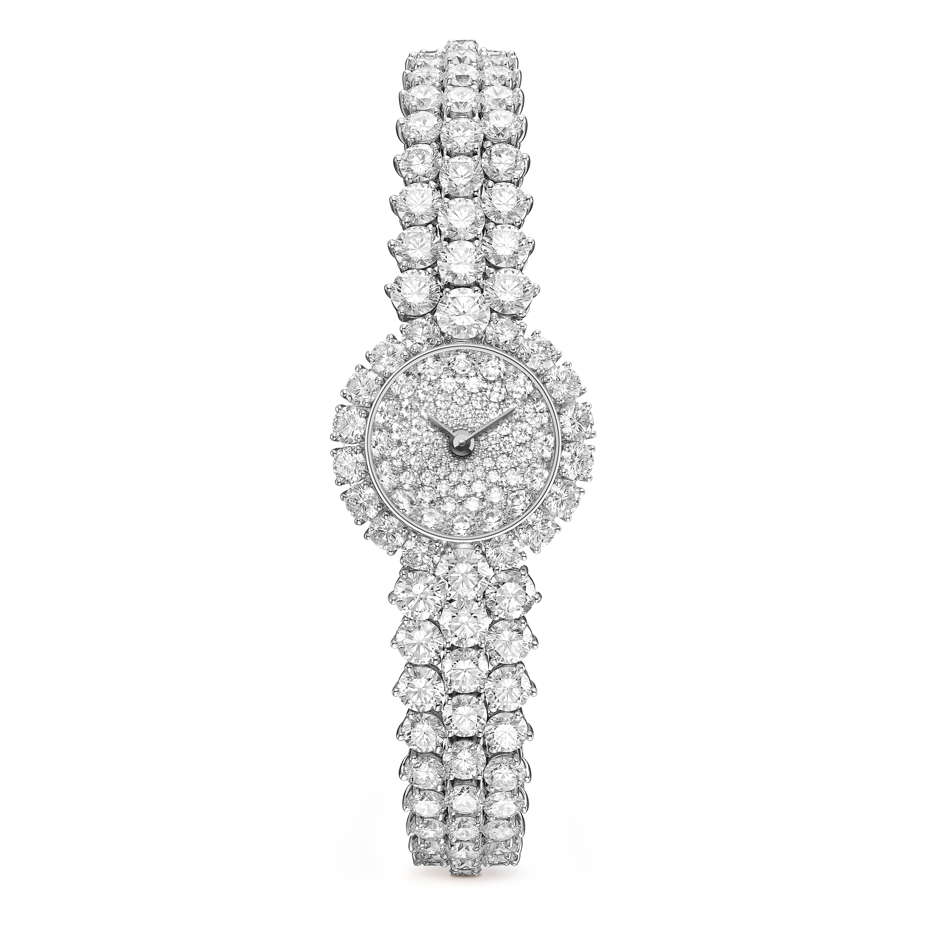 À Cheval transformable earrings, large model Platinum
