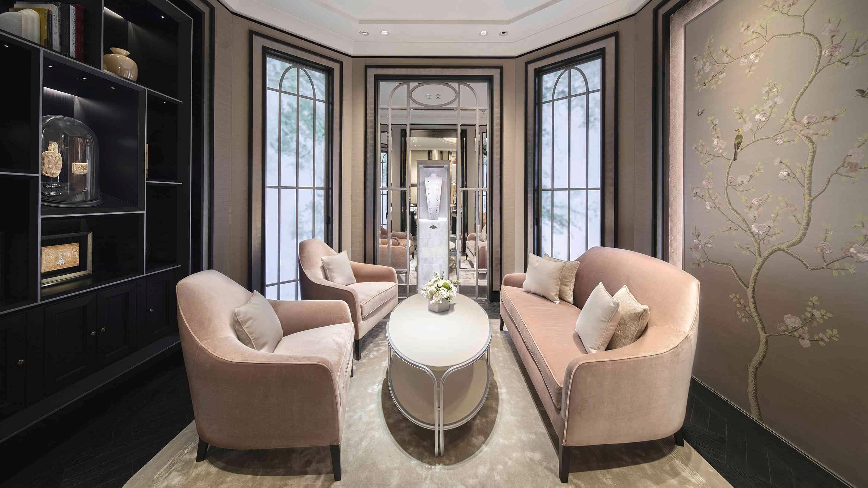 Fuzhou Mix C boutique present the interior poetic salon view, Van Cleef & Arpels