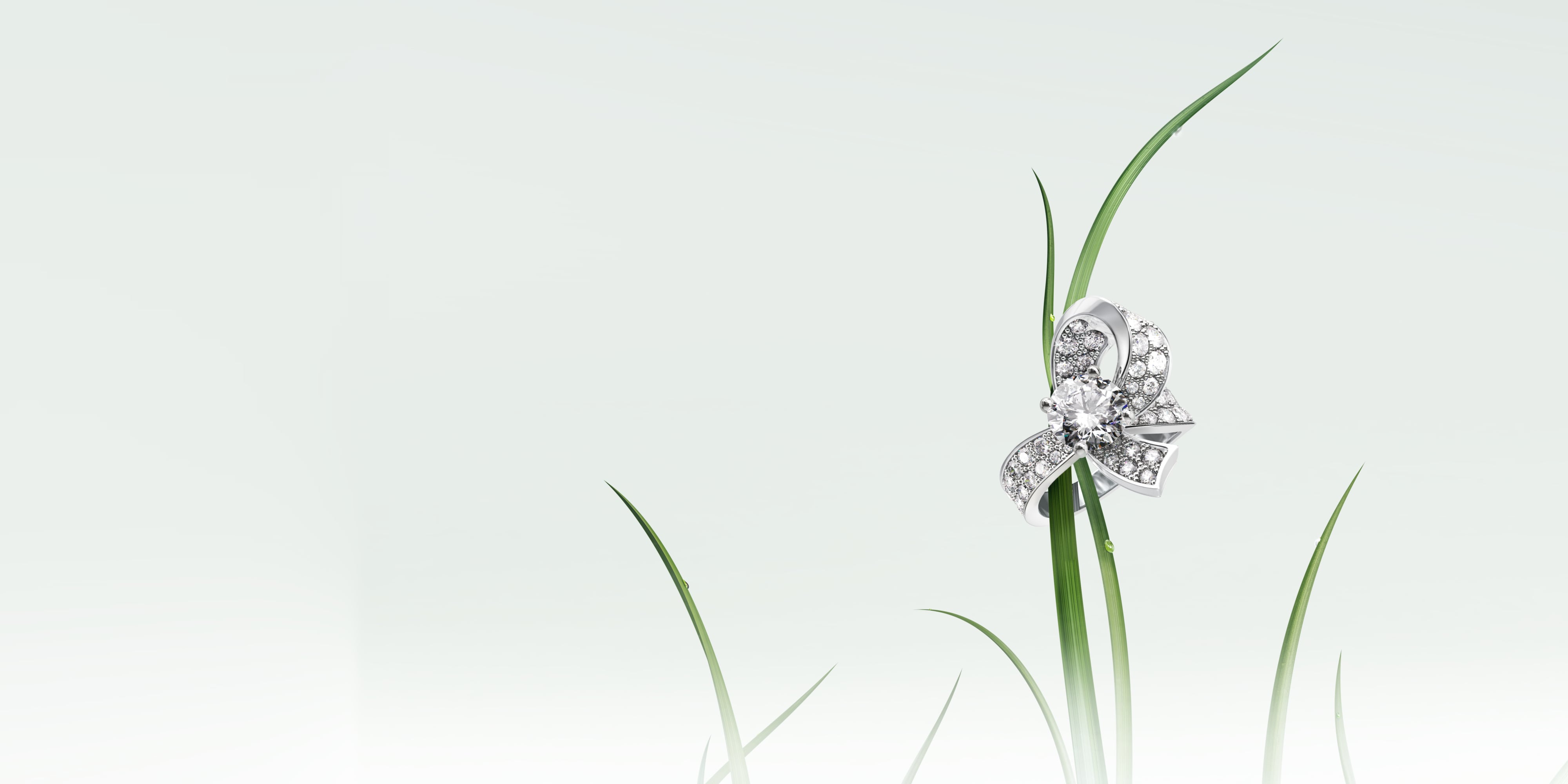 Boucle单颗宝石戒指，铂金，钻石，1颗1.26至1.50克拉的圆形钻石。单颗宝石戒指系列，Van Cleef & Arpels梵克雅宝。