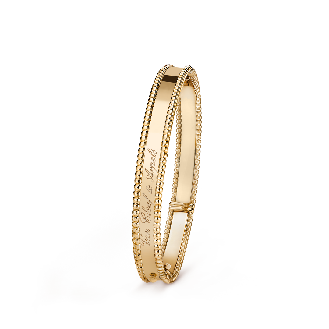 Perlée signature bracelet, 18K yellow gold, medium model. Perlée collection, Van Cleef & Arpels.