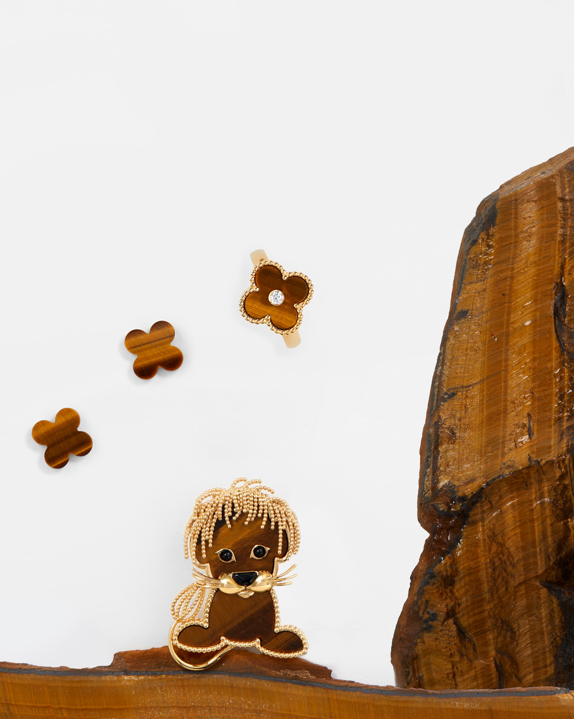 虎眼石，Van Cleef & Arpels梵克雅宝。