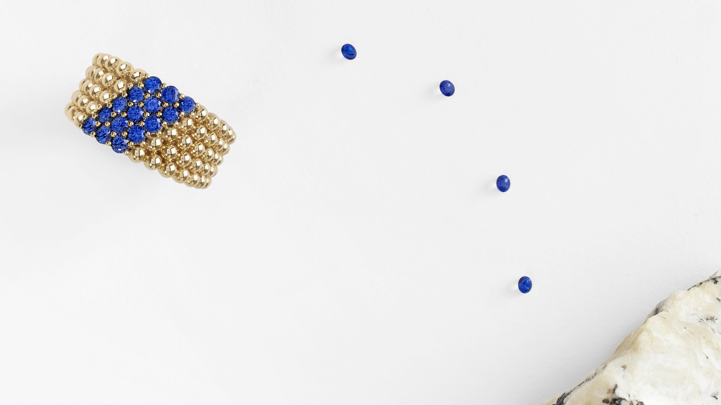 Setting work, adjusting the prongs, Maiolica necklace, Van Cleef & Arpels