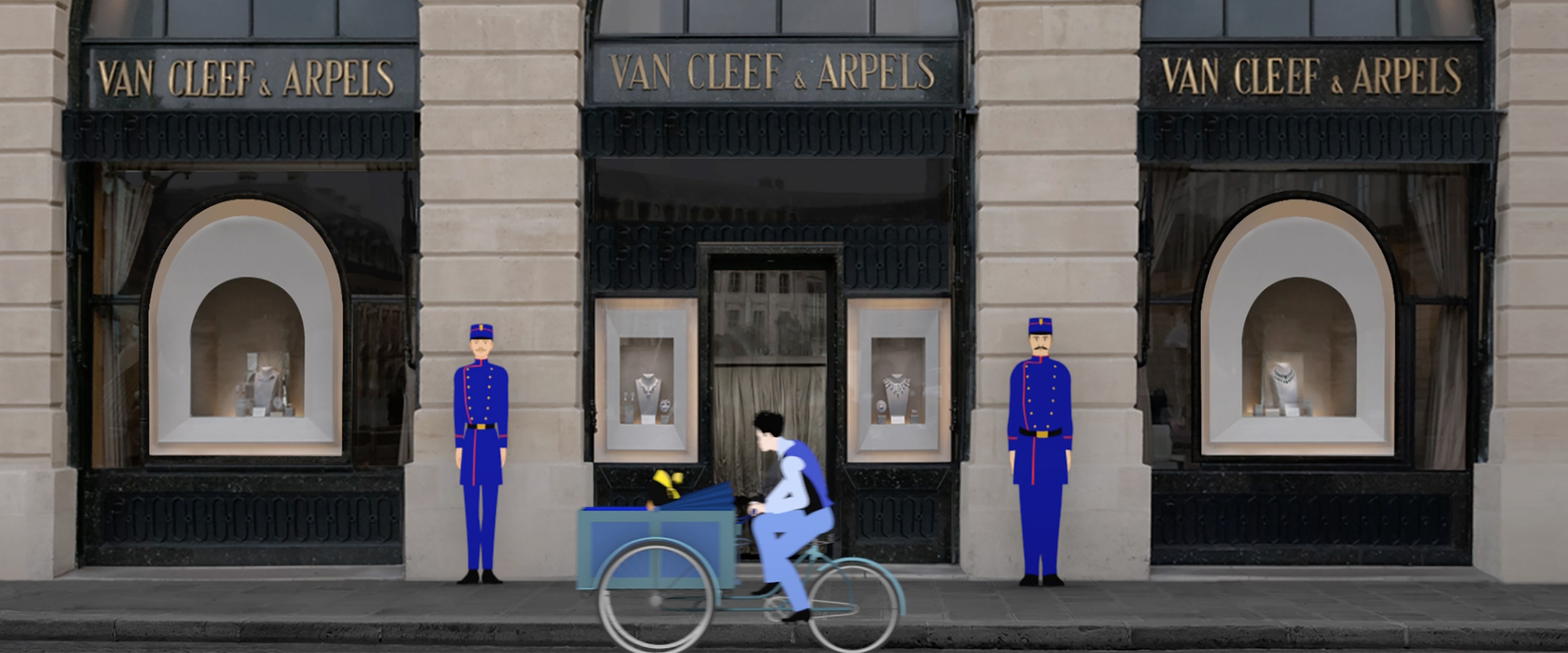 Film, Dilili à Paris, Michel Ocelot, 2018, Van Cleef & Arpels