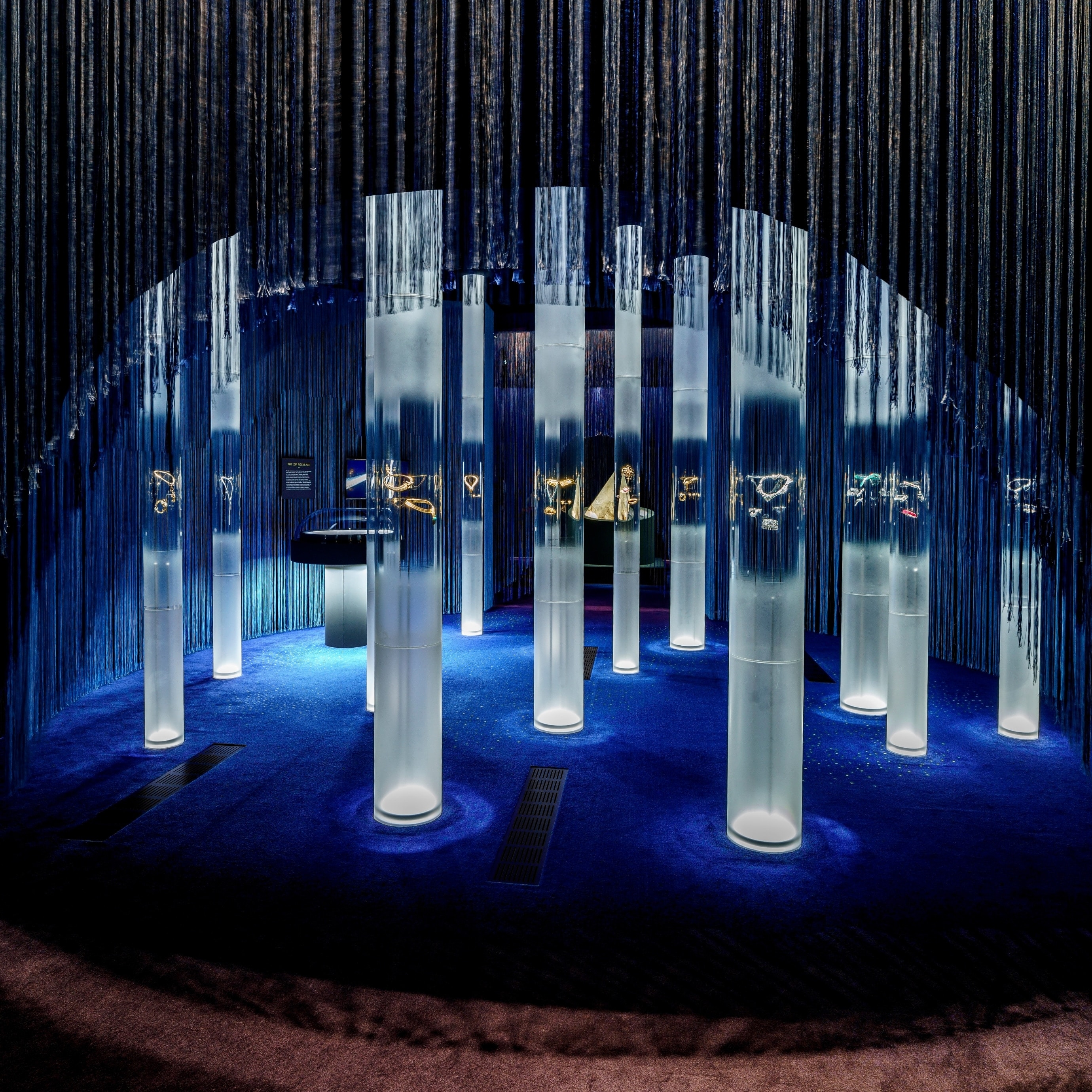 View of an exhibition's room, scenography created by Patrick Jouin et Sanjit Manku