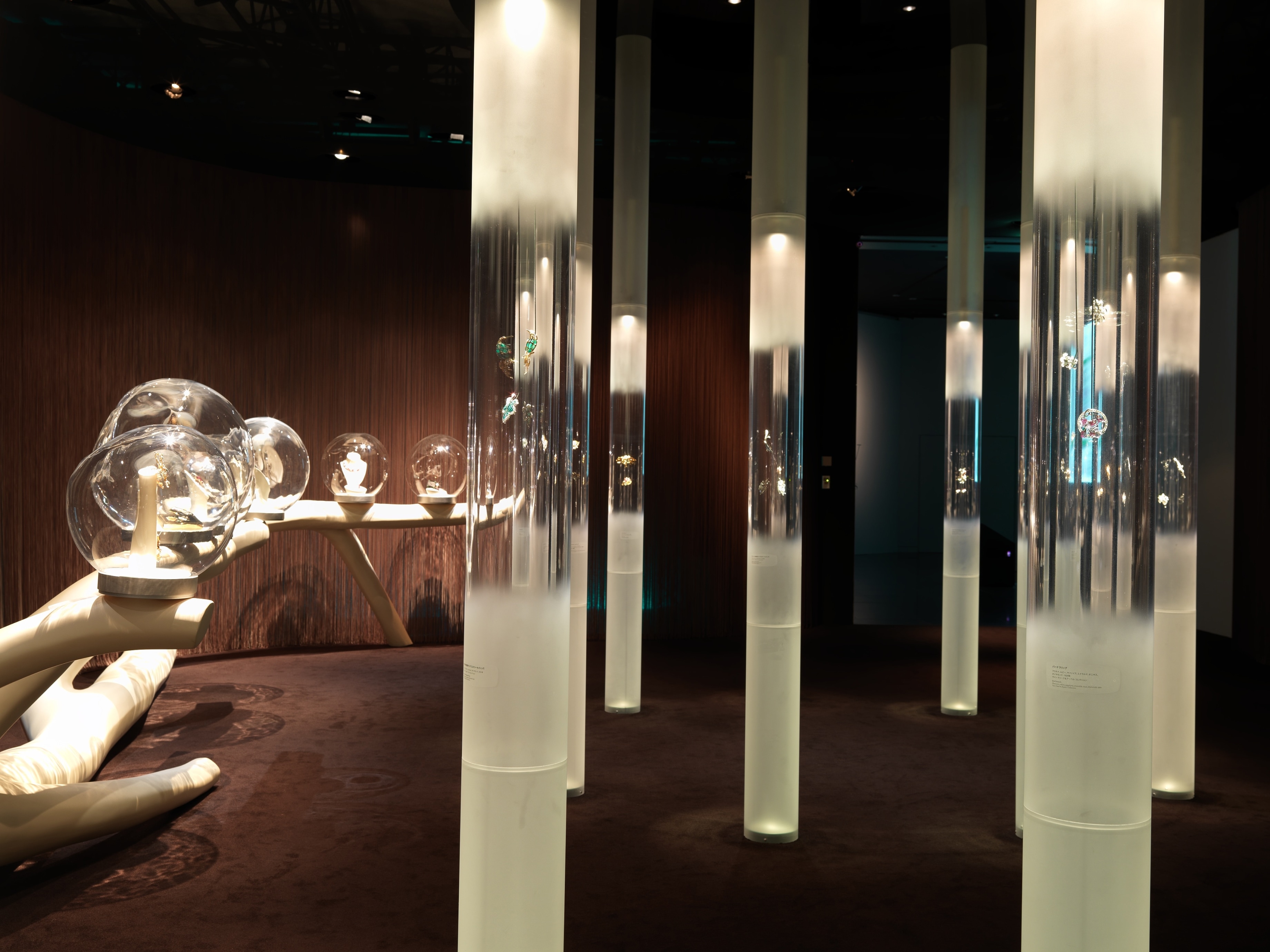 View of an exhibition's room, scenography created by Patrick Jouin