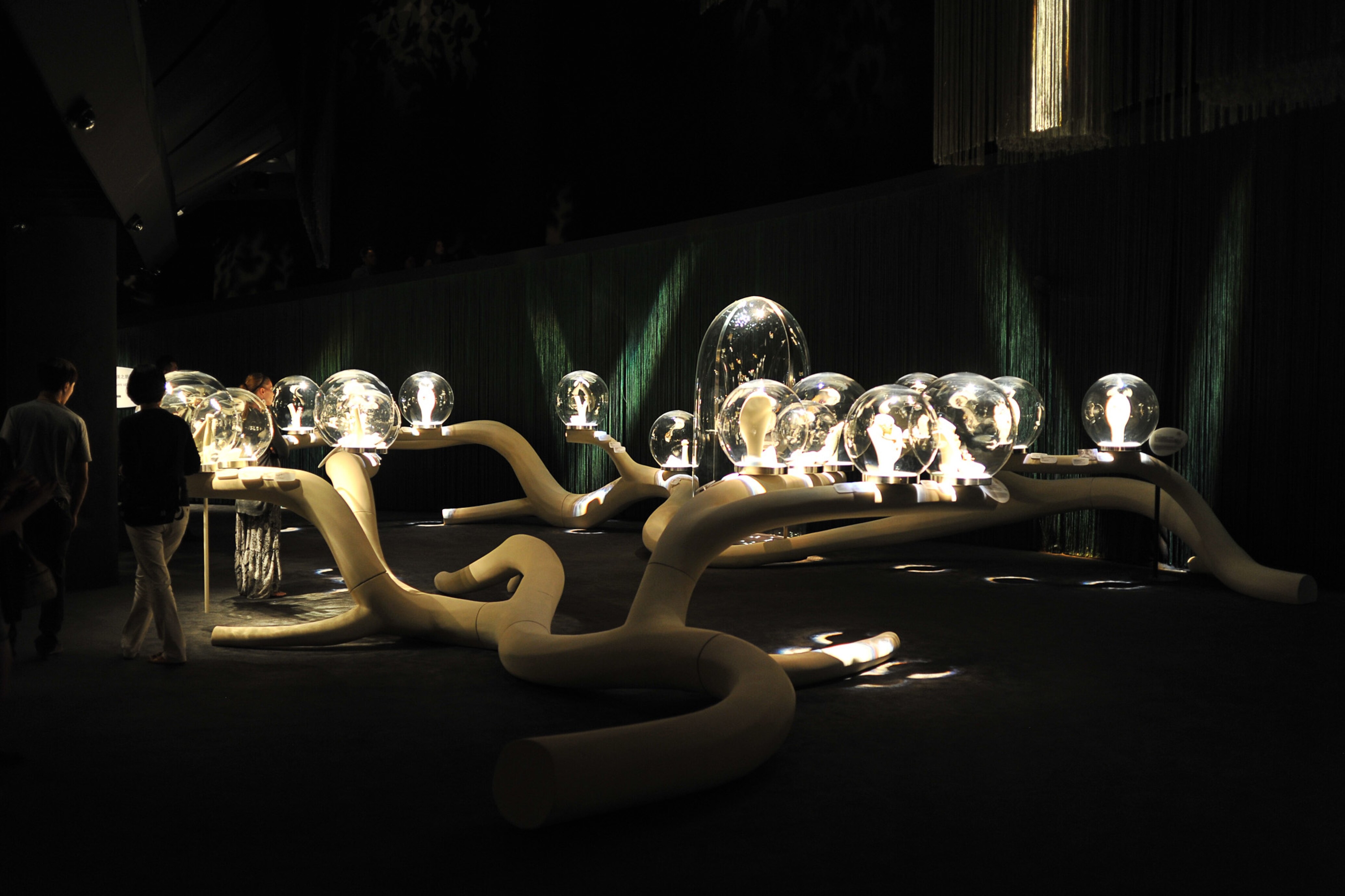 View of the exhibition's scenography created by Patrick Jouin