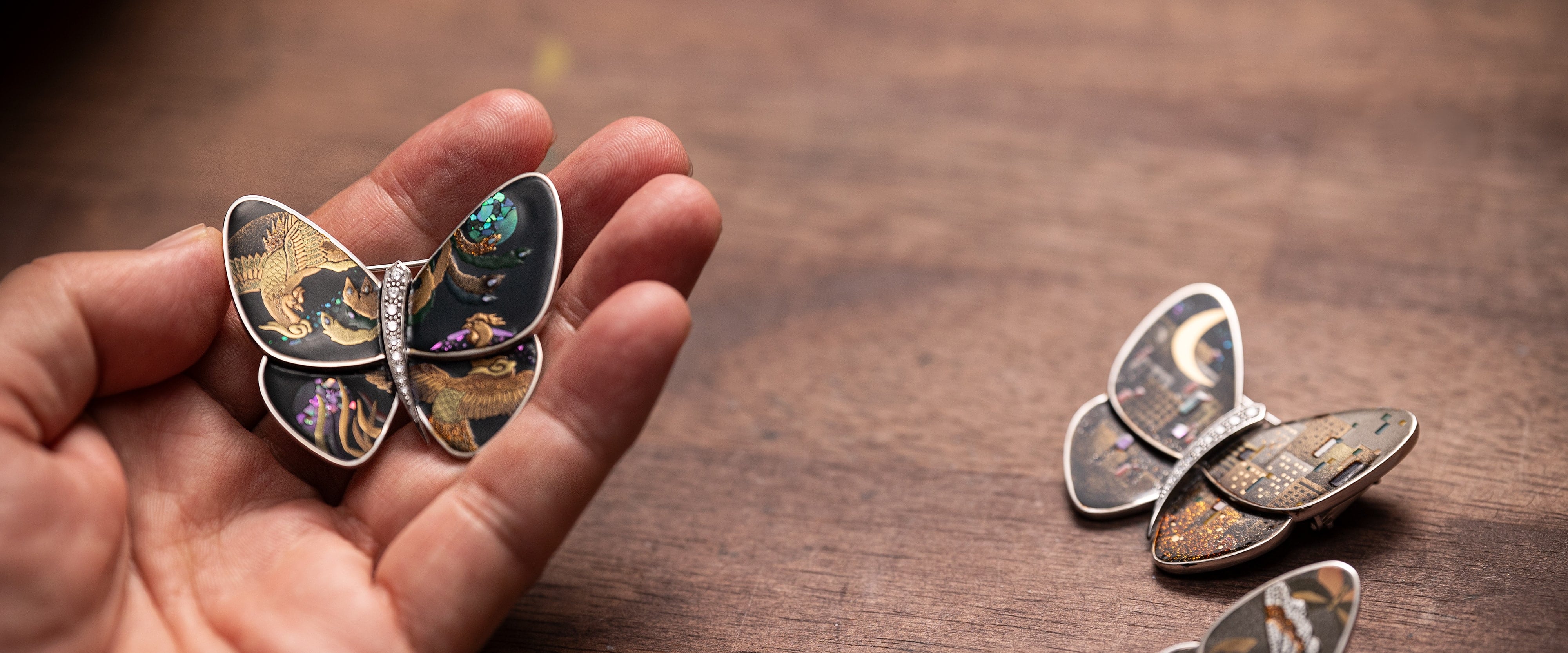 Lacquered Butterflies, Van Cleef & Arpels.