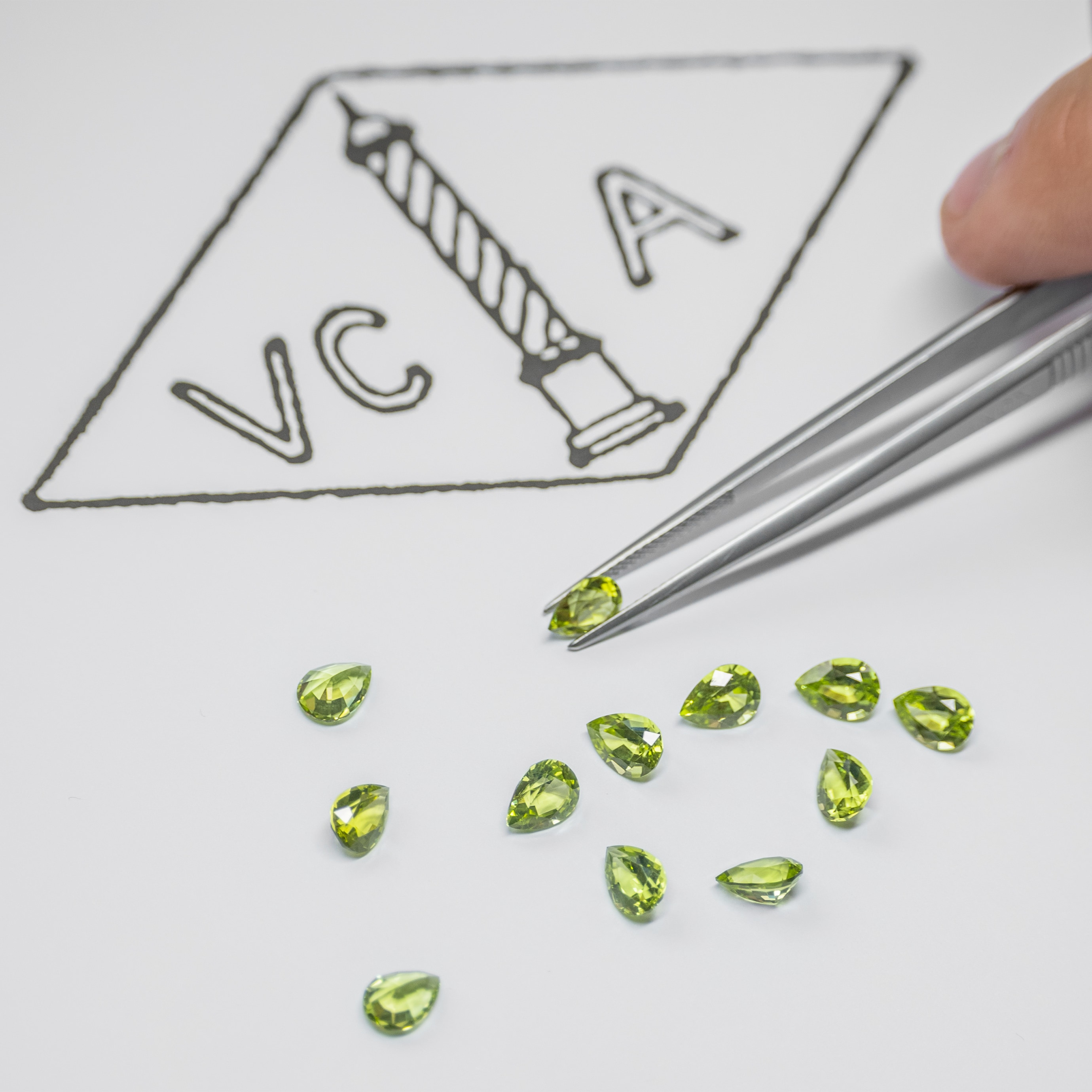 Gemmology work, pairing.