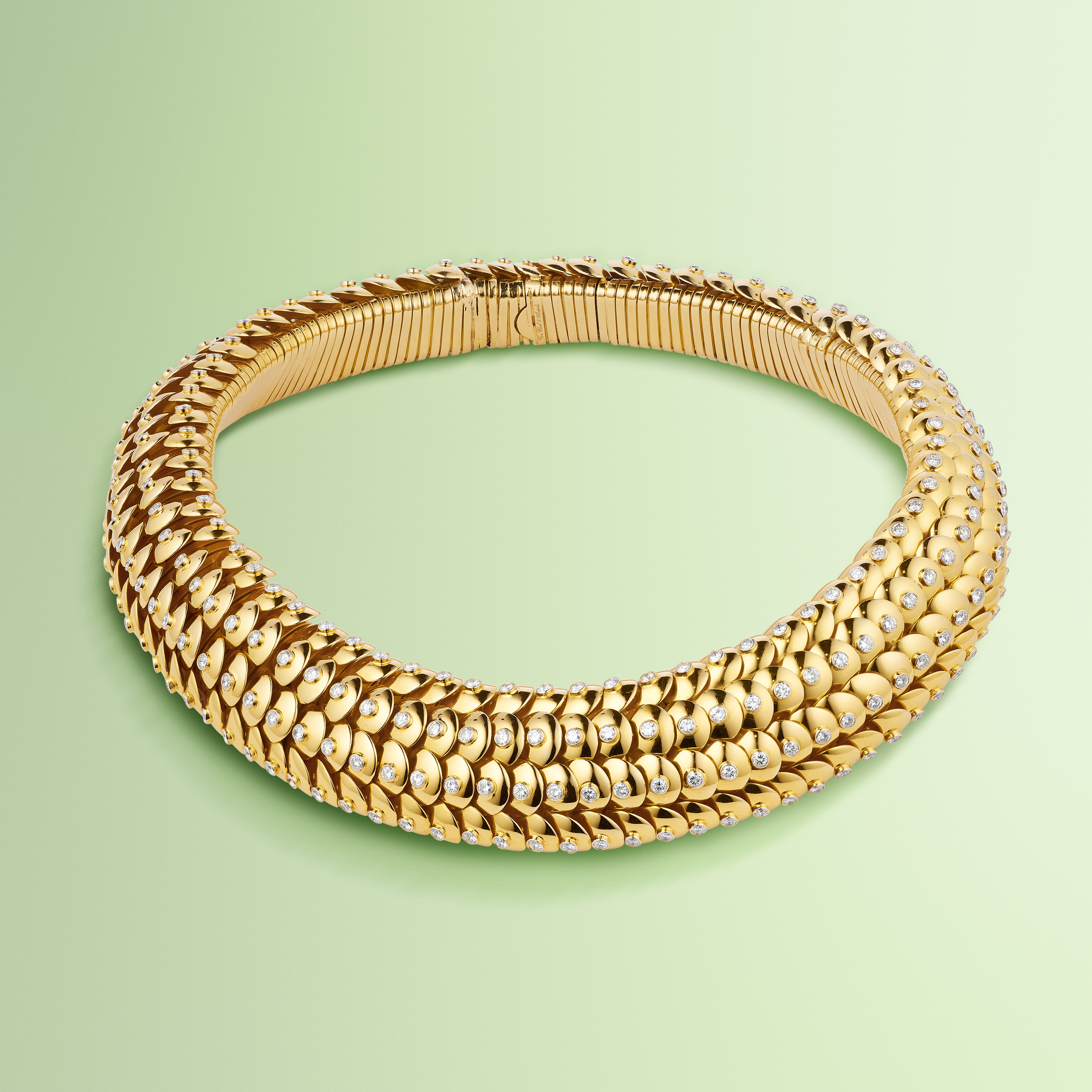 Sequins项链，1947年  黄K金，铂金，钻石  Van Cleef & Arpels梵克雅宝典藏