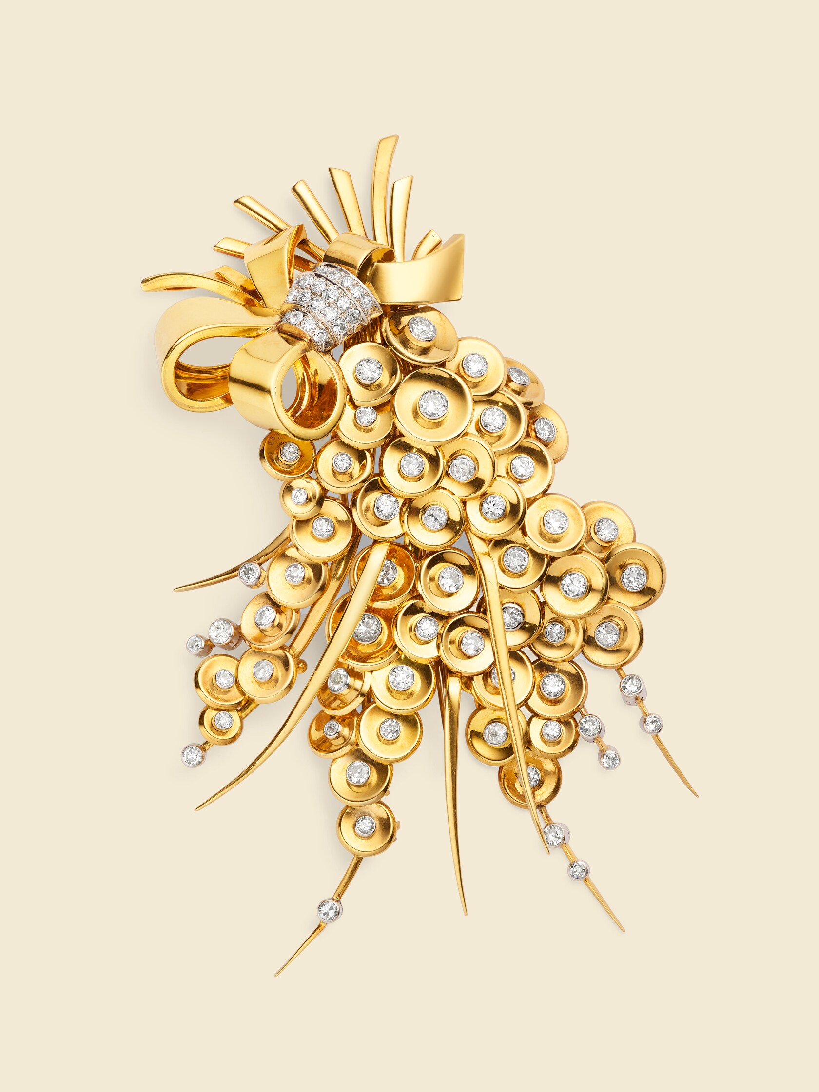 Sequins胸针，1948年，Patrick Gries。Van Cleef & Arpels梵克雅宝典藏。