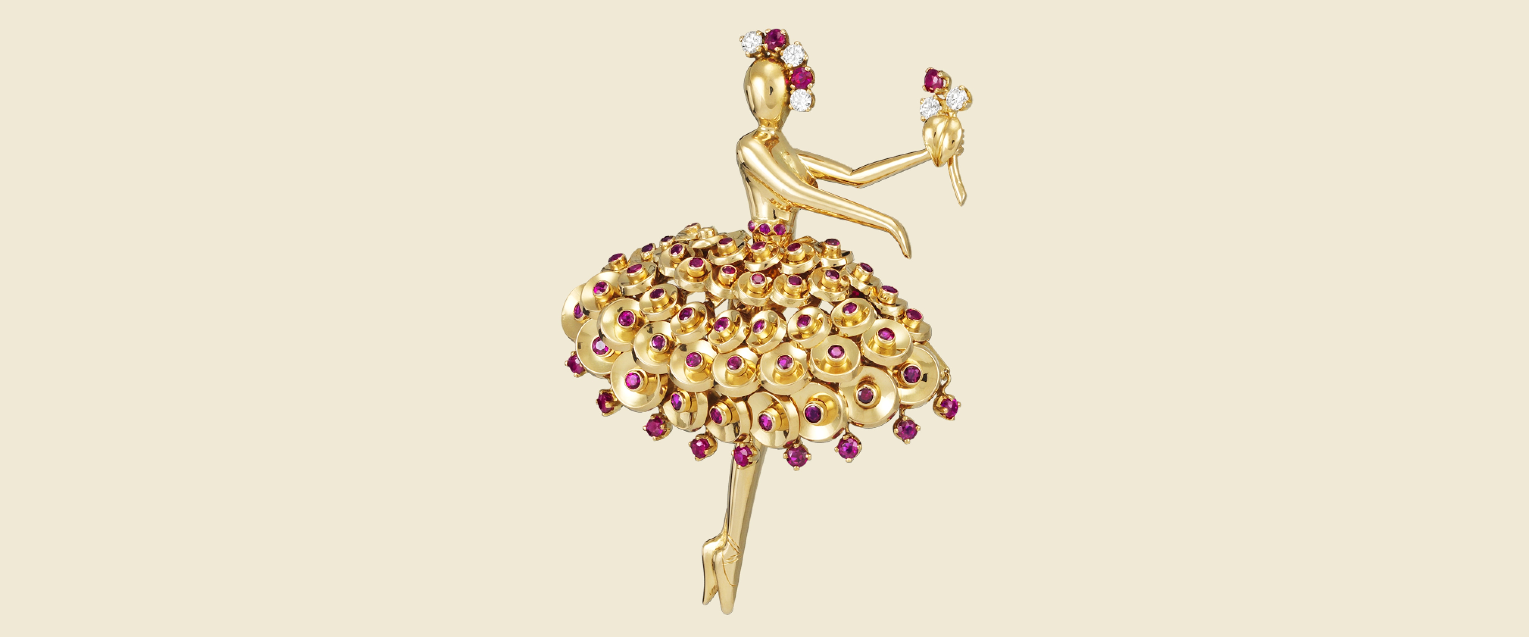 Dancer Sequins 胸针，1953年，Van Cleef & Arpels梵克雅宝档案
