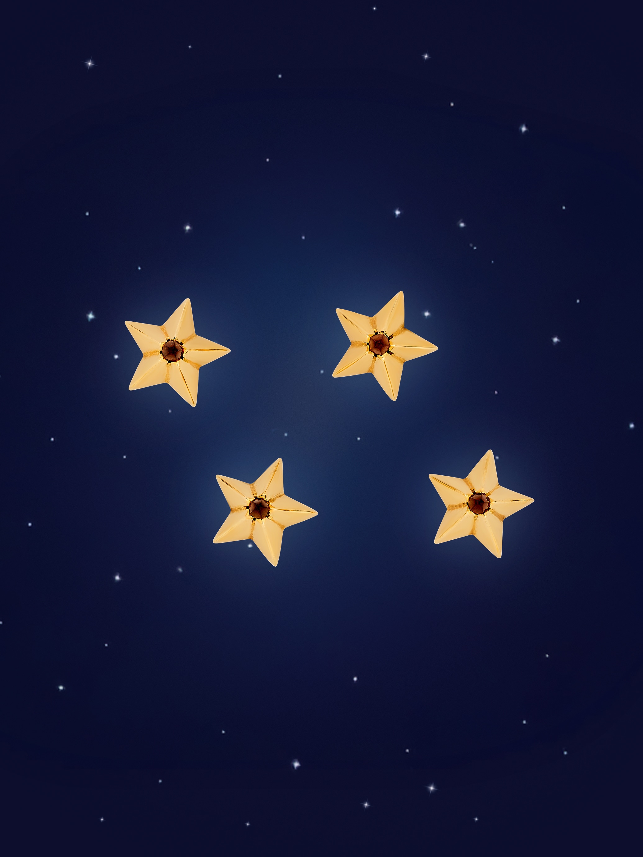 Star clips, 1947, yellow gold, topaz. Van Cleef & Arpels Collection