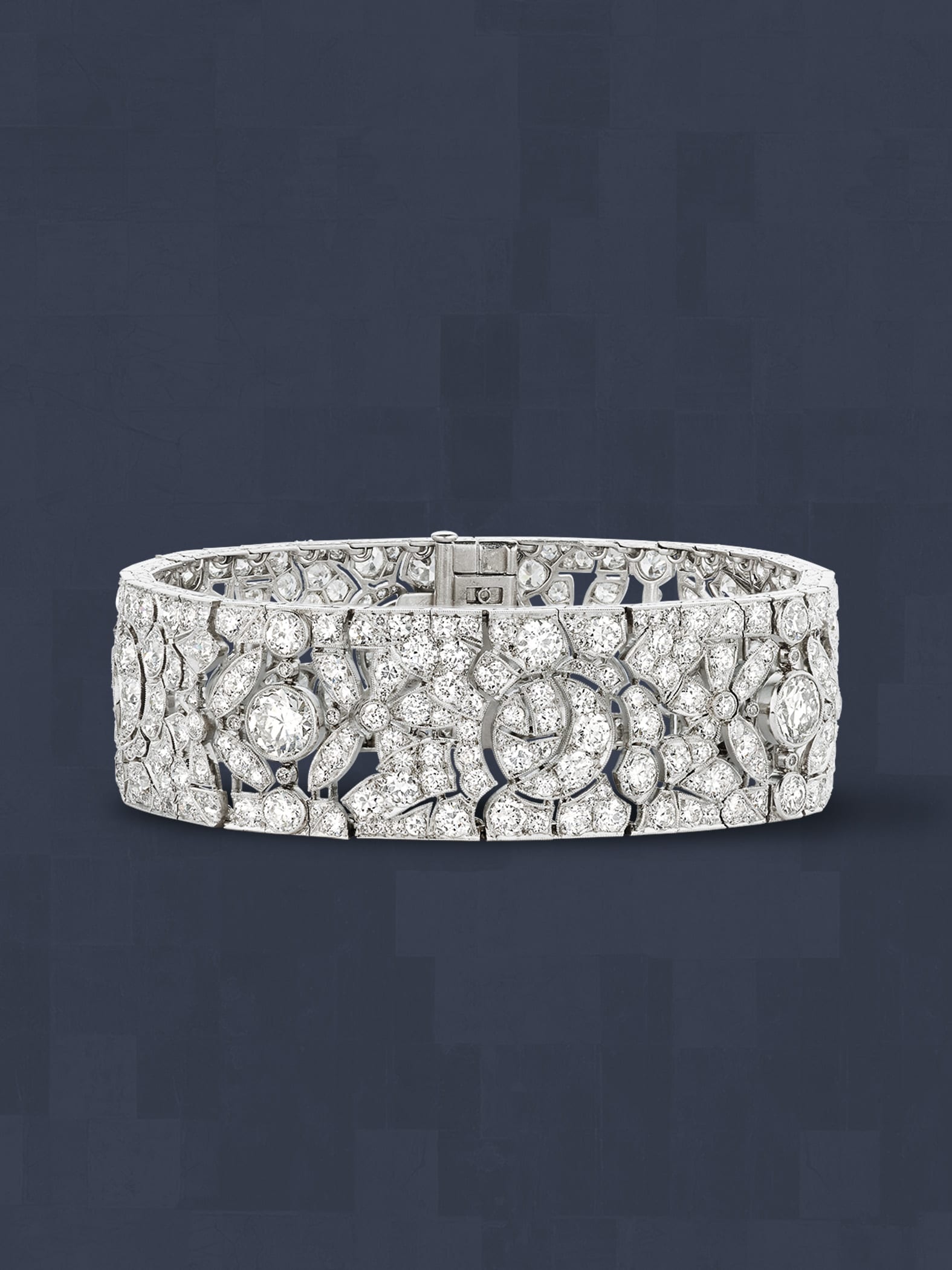 Bracelets, 1922-1925. Platinum, diamonds. Van Cleef & Arpels Collection.
