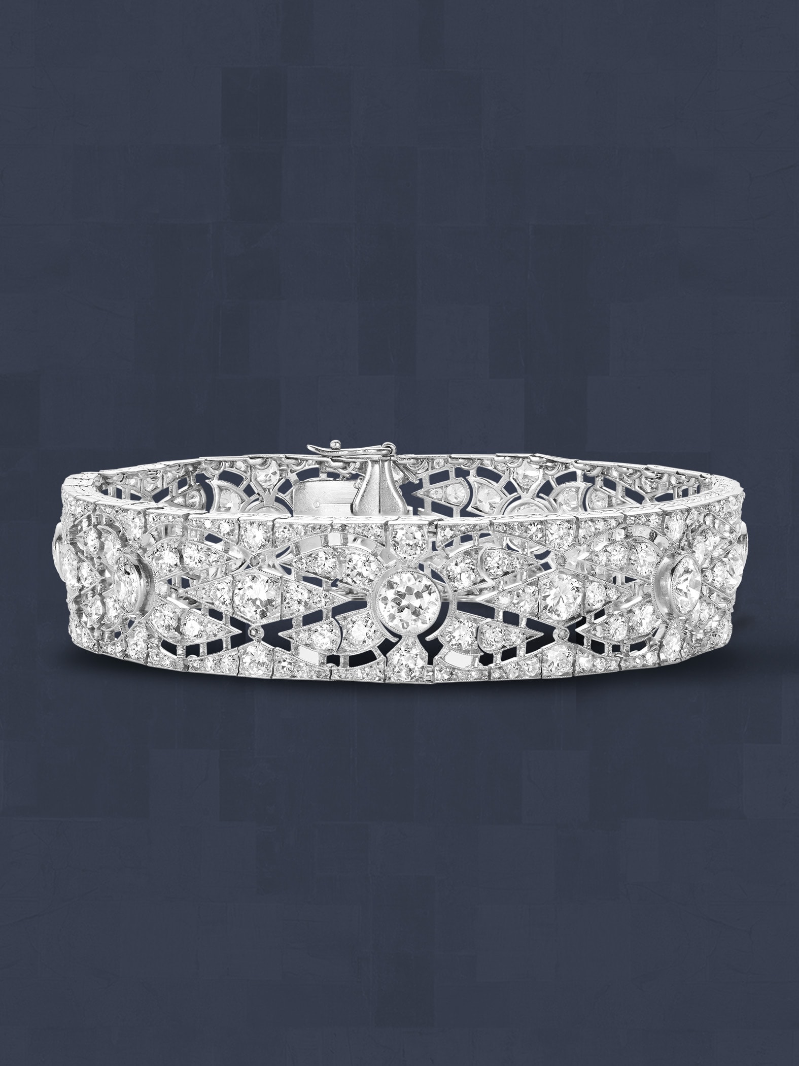 Bracelets, 1922-1925. Platinum, diamonds. Van Cleef & Arpels Collection.