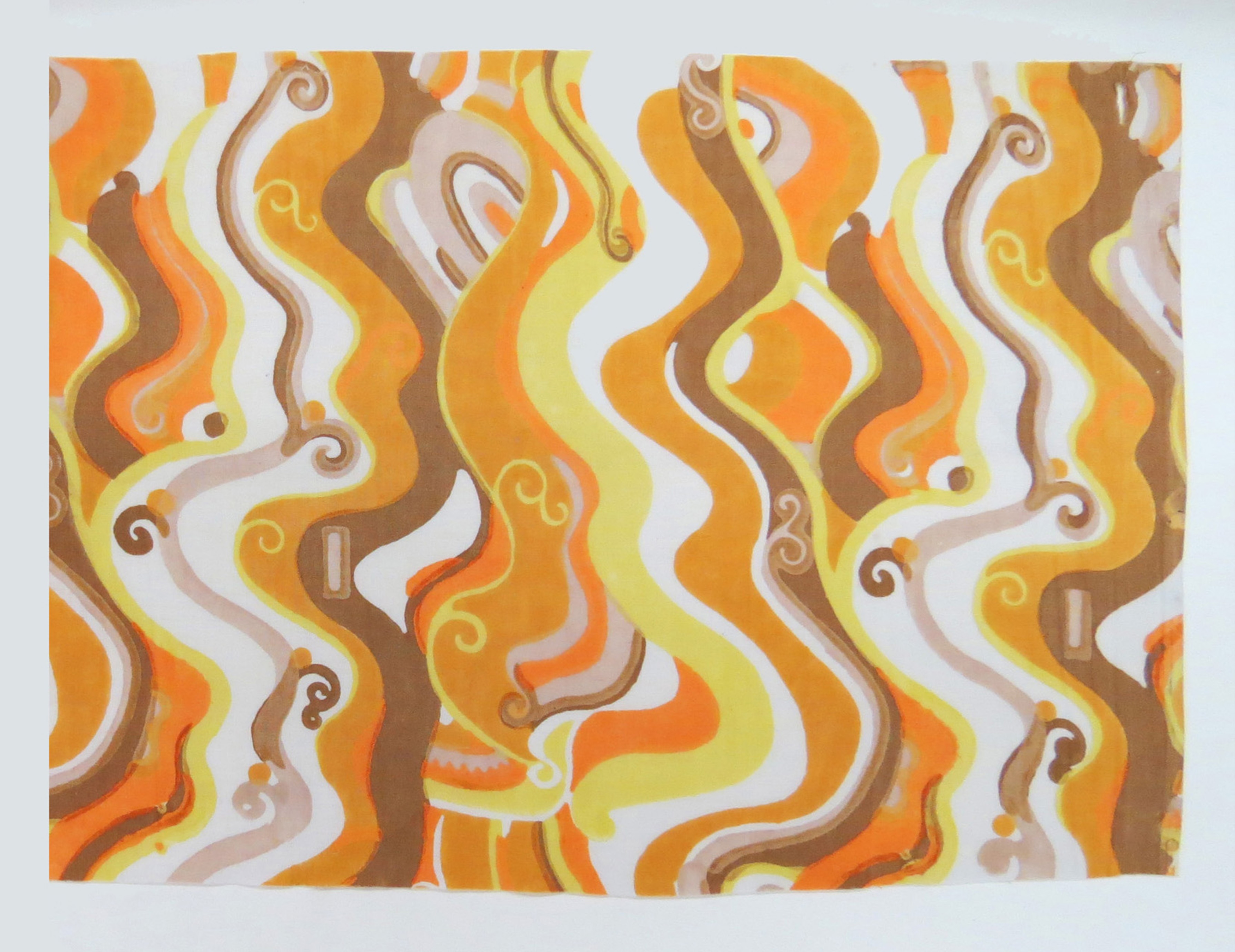 Dagobert Peche. Wiener Werkstätte, fabric Marina, Vienna, 1911-12. Cotton, printed. MAK.