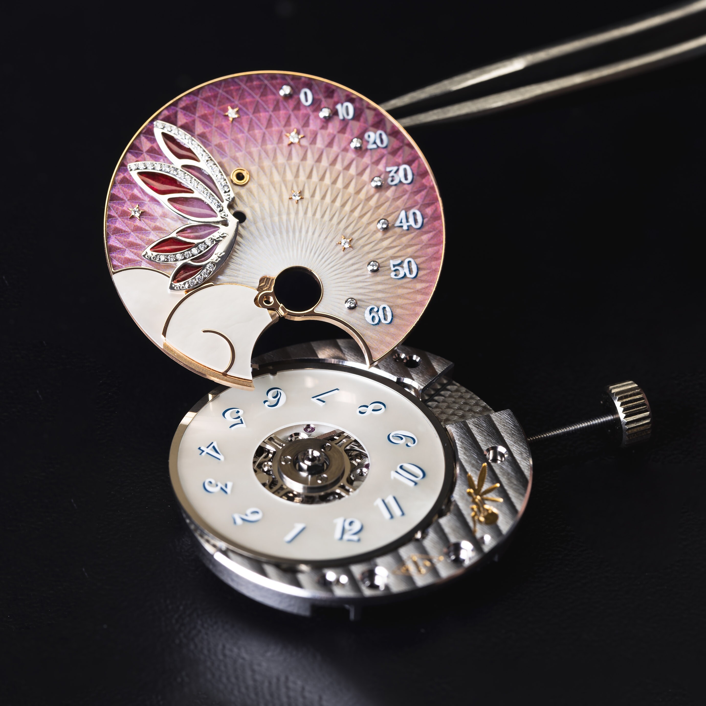 Lady Féerie Or Rose腕表，Poetic Complications诗意复杂功能腕表系列，Van Cleef & Arpels梵克雅宝。