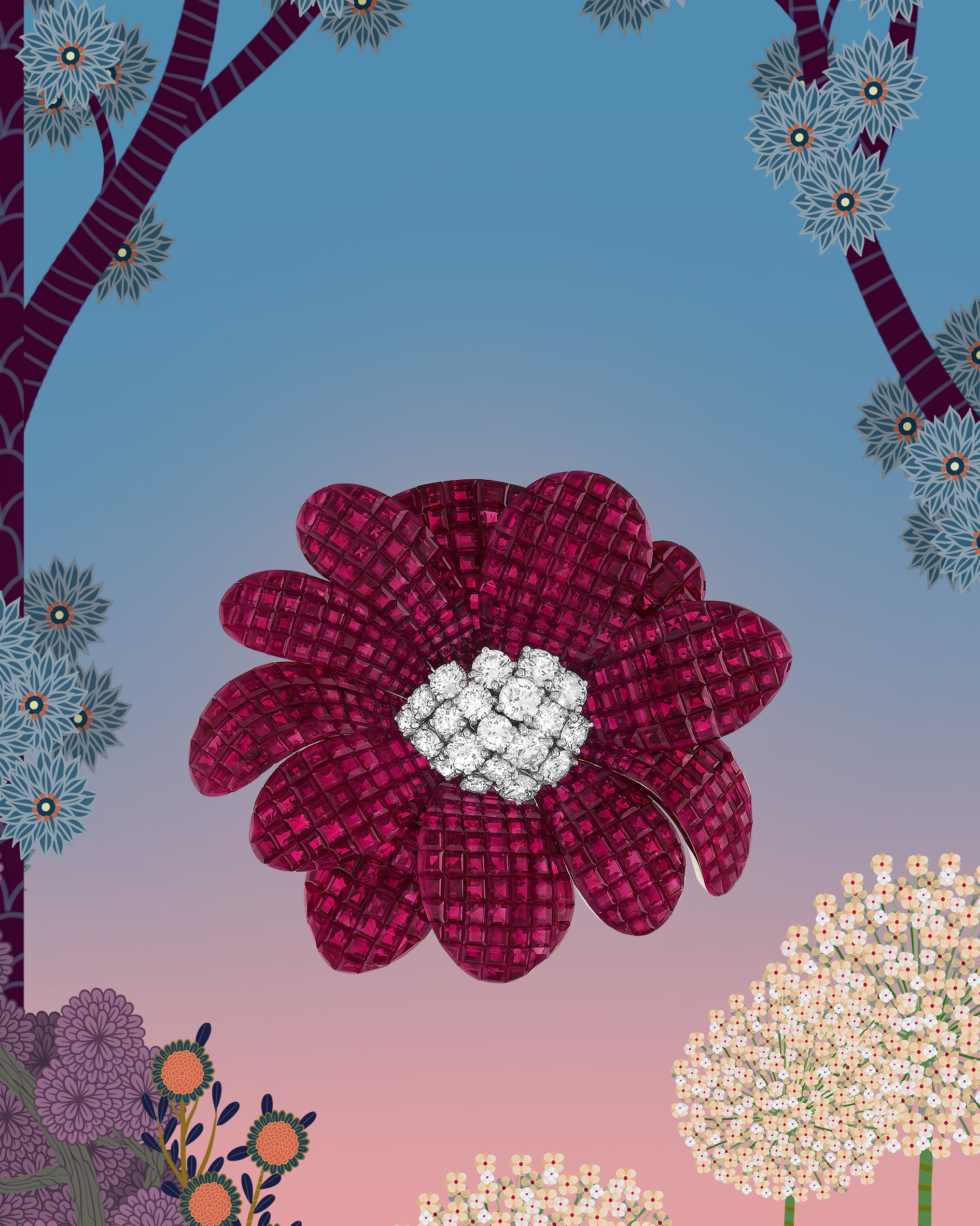 Flowers系列，Van Cleef & Arpels梵克雅宝