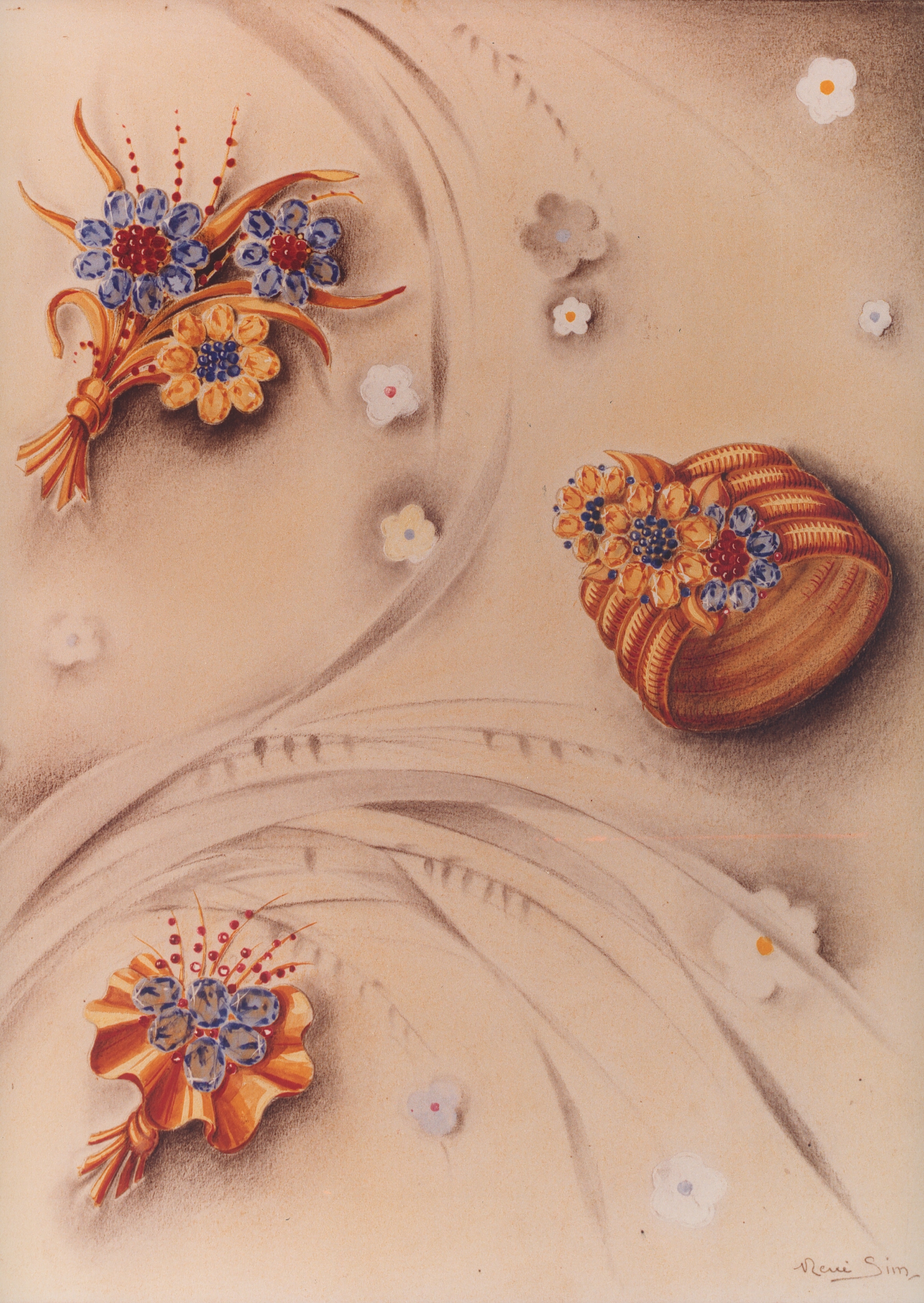 Passe-Partout系列宣传广告,1939年,Van Cleef & Arpels梵克雅宝档案