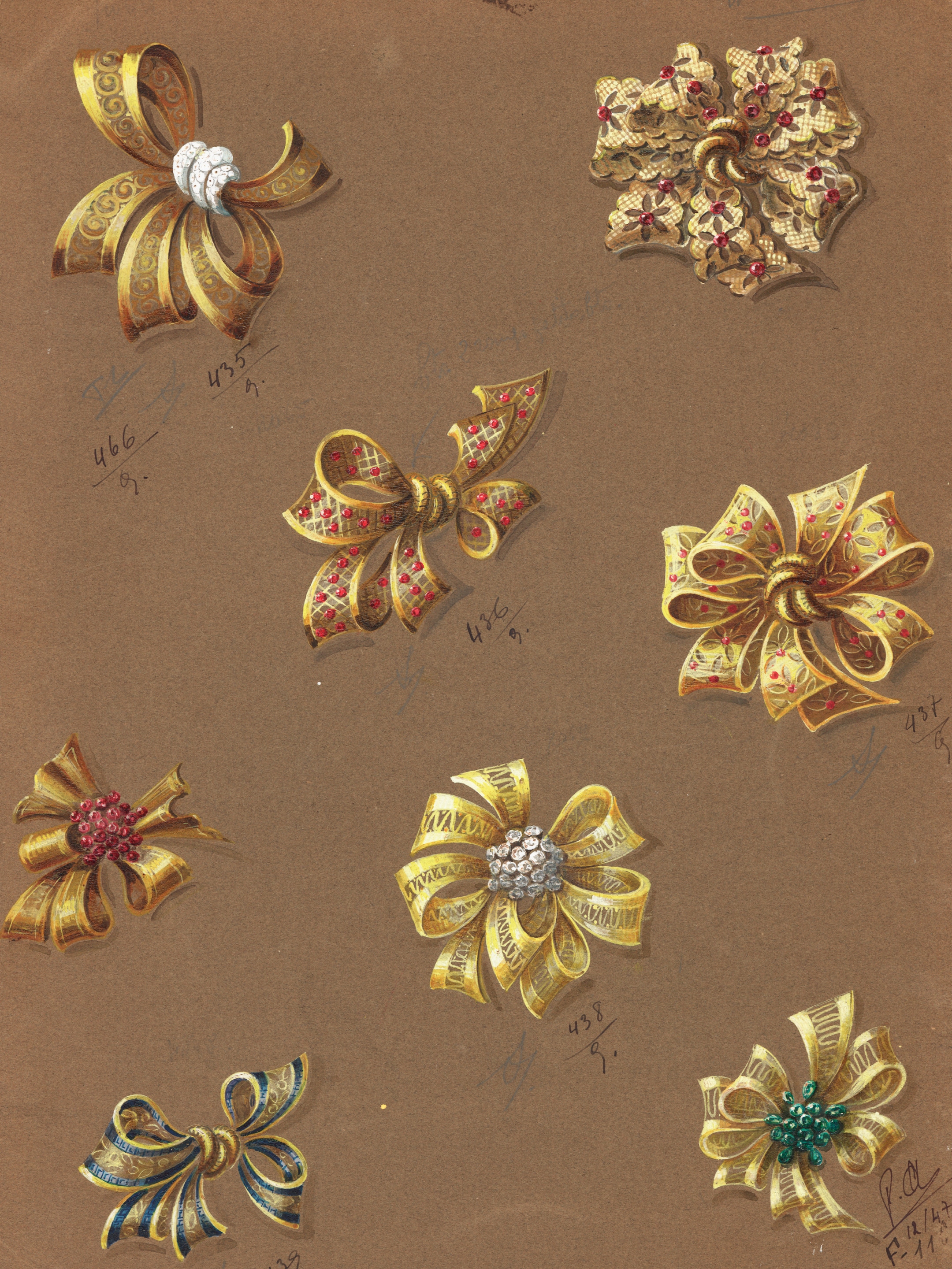 【希少】Van Cleef & Arpels Mid Autumn ハーバリウム Vintage Alhambra手链，5枚四叶幸运图案18K白金_梵克雅宝_Van