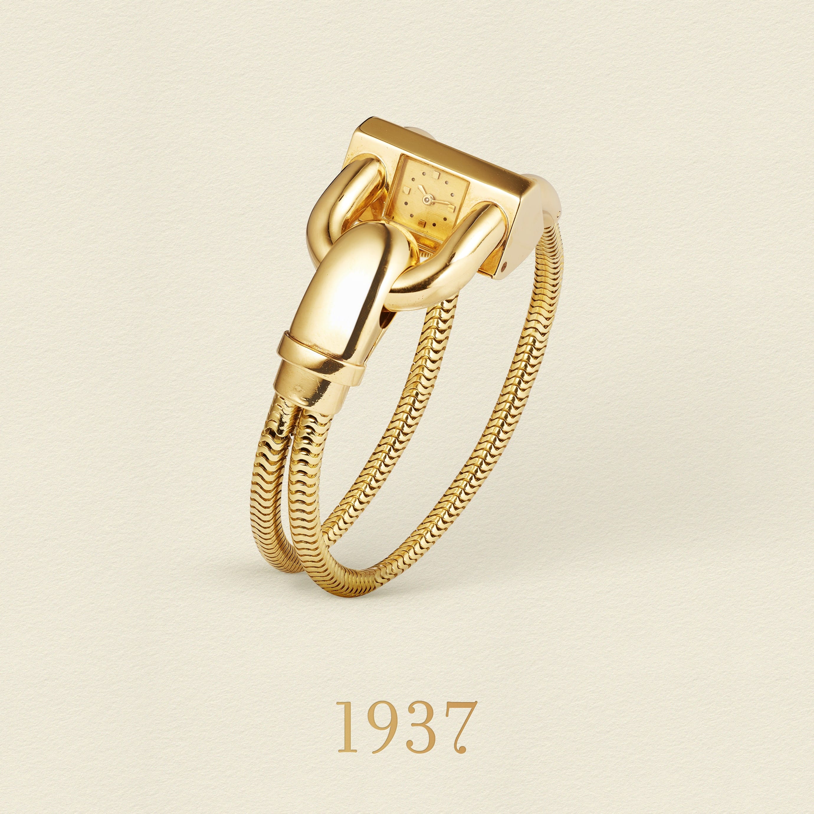 Cadenas腕表，黄K金。Van Cleef & Arpels梵克雅宝系列。