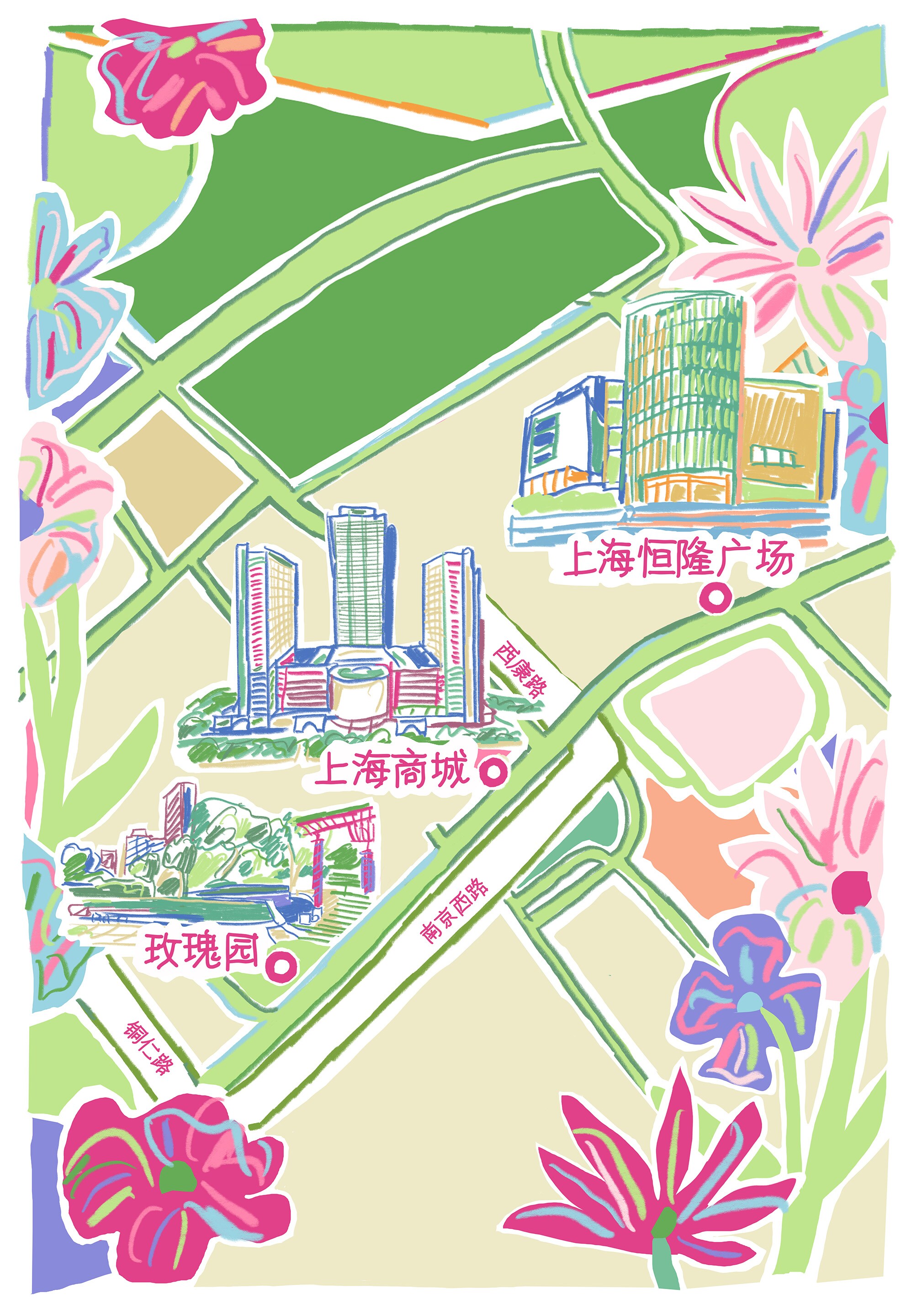 于上海呈现梵克雅宝限时春日花径，Van Cleef & Arpels梵克雅宝。