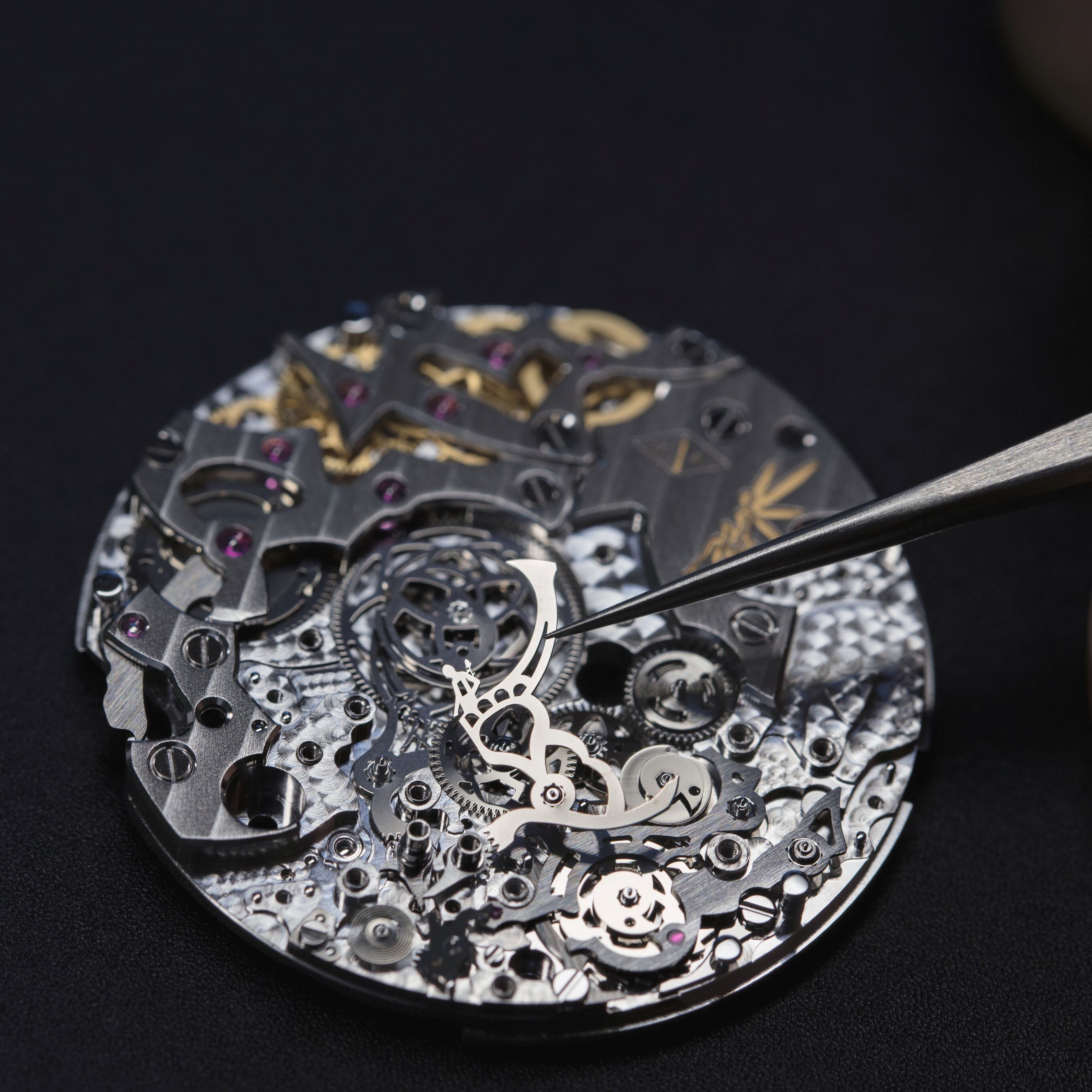 Movement of the Lady Arpels Pont des Amoureux watch, Van Cleef & Arpels.