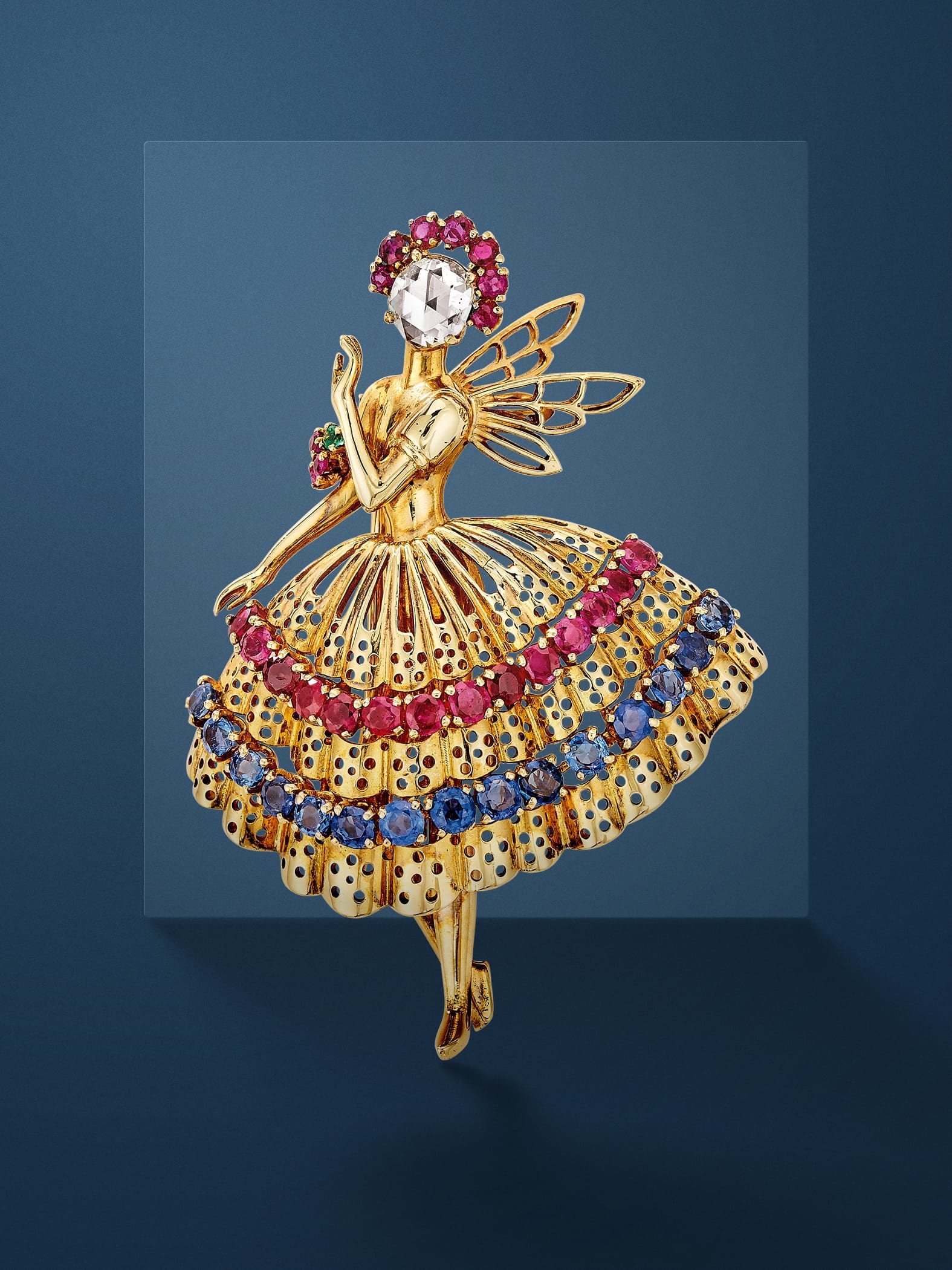 Ballerina胸针，1947年。Heritage系列，Van Cleef & Arpels梵克雅宝。