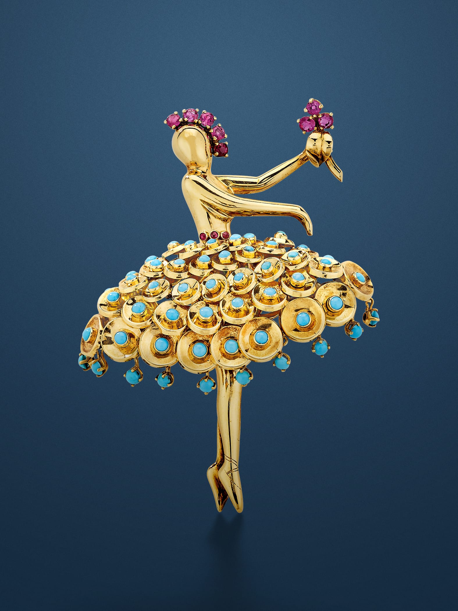 Ballerina胸针，1946年。Heritage系列，Van Cleef & Arpels梵克雅宝。