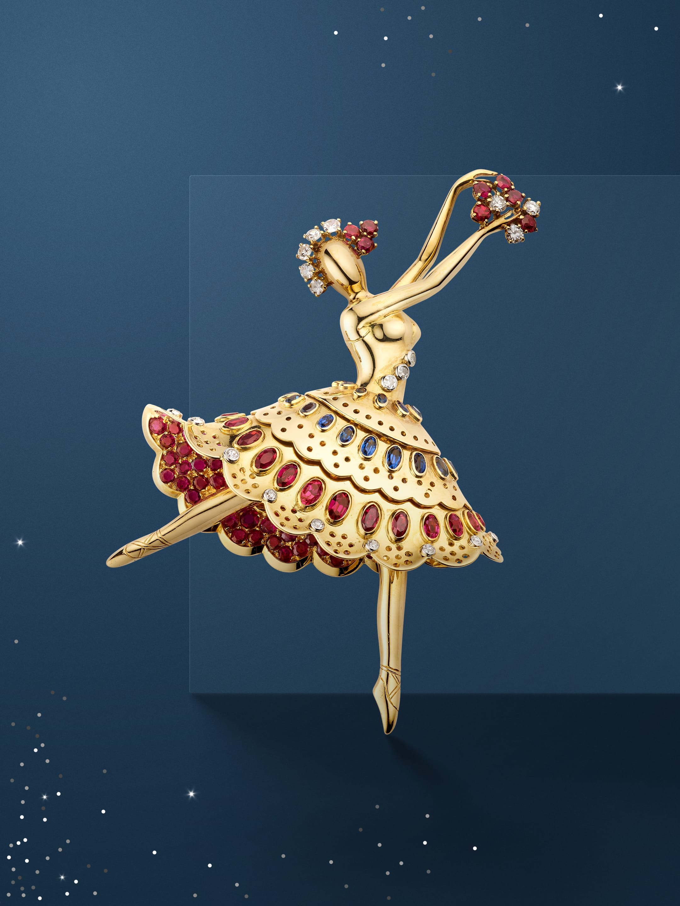 Ballerina胸针，1948年。Heritage系列，Van Cleef & Arpels梵克雅宝。