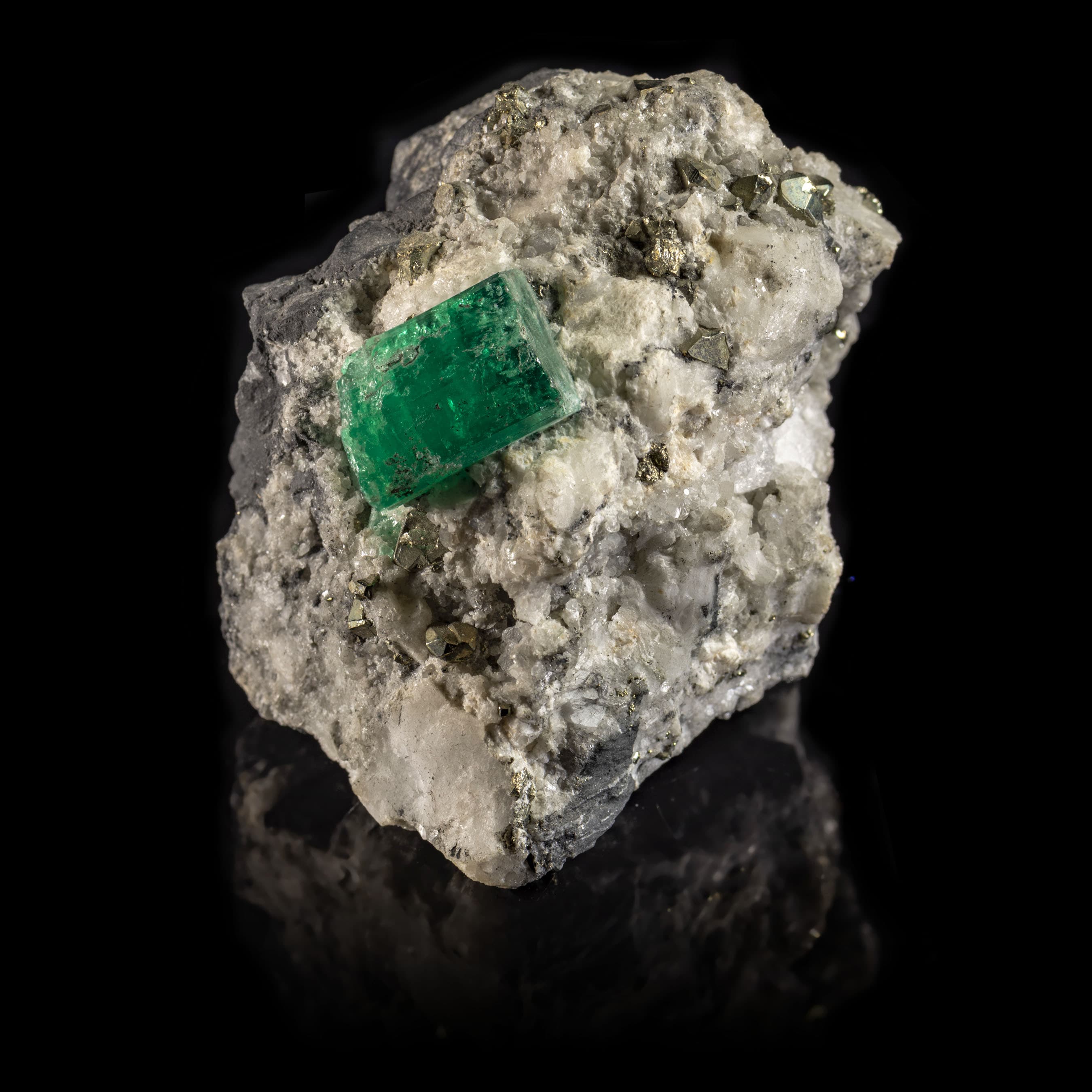 Raw emerald, "Gems" exhibition, Van Cleef & Arpels