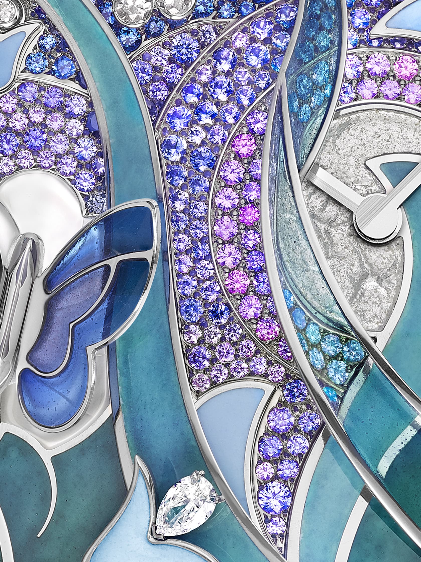 Lady Arpels Papillon Automate腕表，Poetic Complications诗意复杂功能腕表系列。Van Cleef & Arpels梵克雅宝