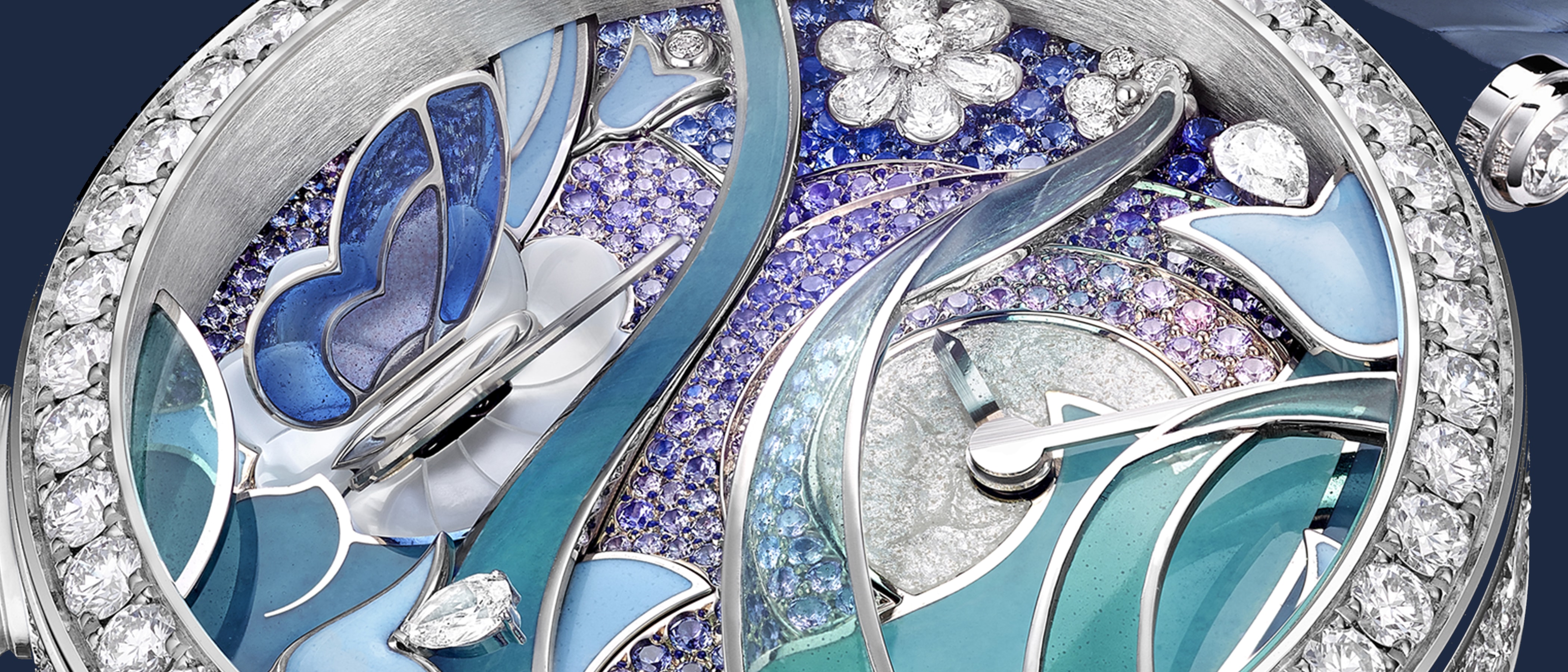 Lady Arpels Papillon Automate腕表，Poetic Complications诗意复杂功能腕表系列。Van Cleef & Arpels梵克雅宝