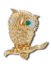 黄K金,铂金,祖母绿,钻石 - Van Cleef & Arpels