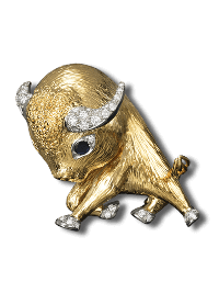 黄K金,铂金,蓝宝石,钻石 - Van Cleef & Arpels