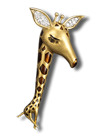 Giraffe胸针,1964年 - Van Cleef & Arpels