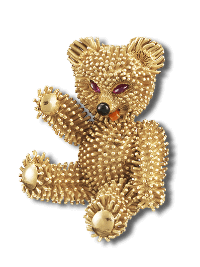 Teddy Bear胸针,1963年 - Van Cleef & Arpels