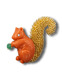 Squirrel胸针,约1965年 - Van Cleef & Arpels